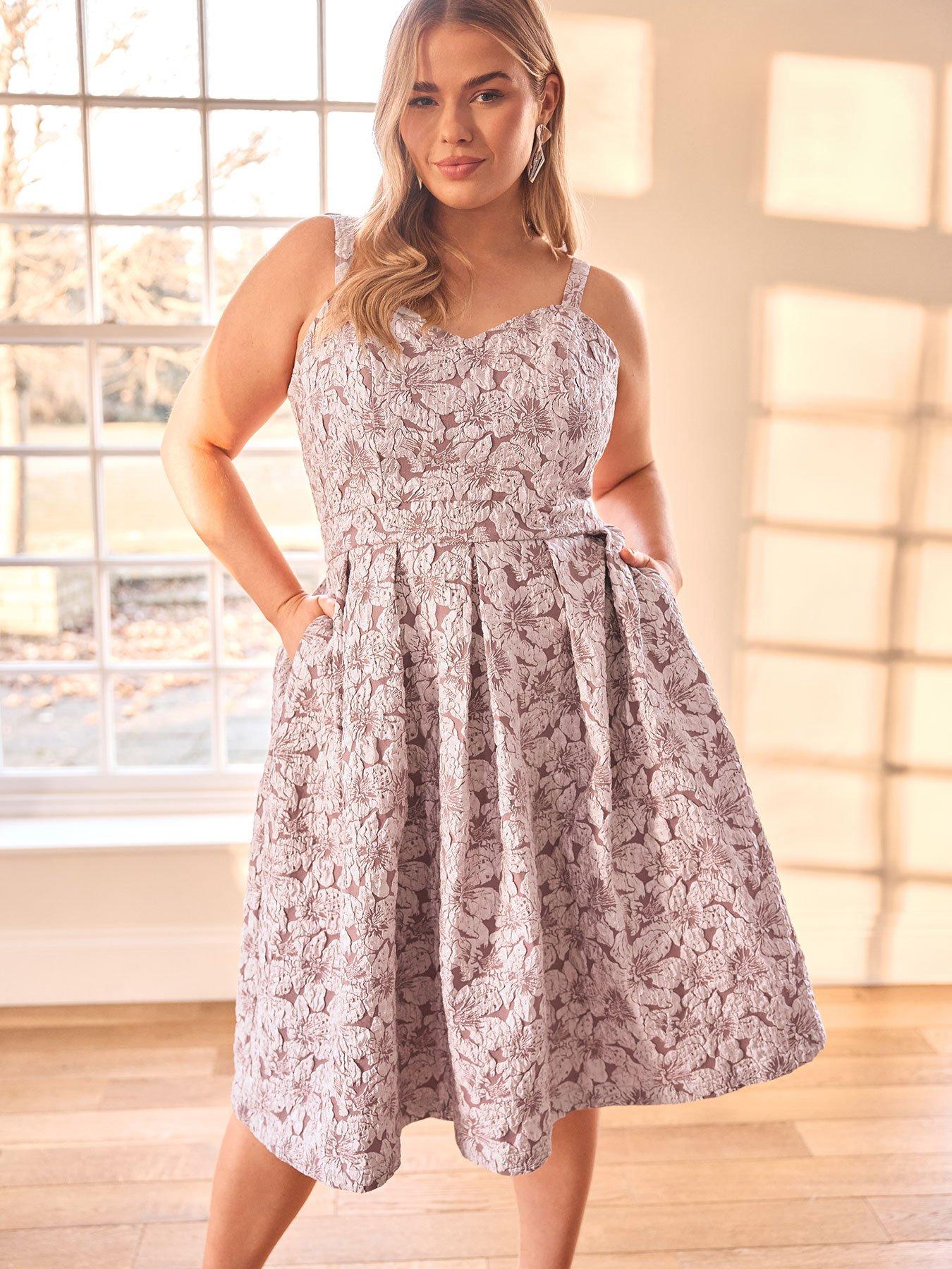 Image of Yours Sweetheart Jacquard Prom Skater Dress