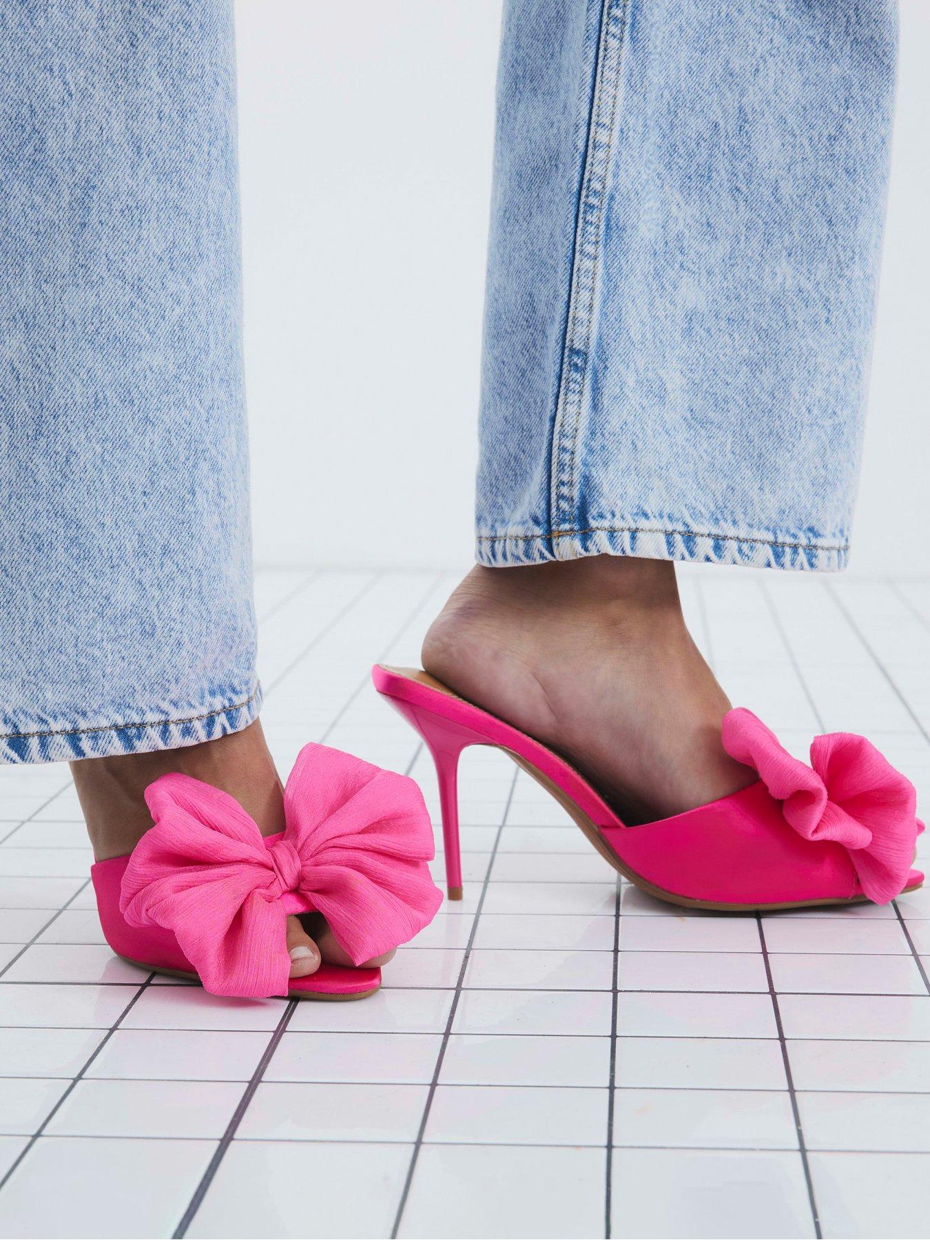 river-island-oversized-bow-mule-bright-pinkstillFront