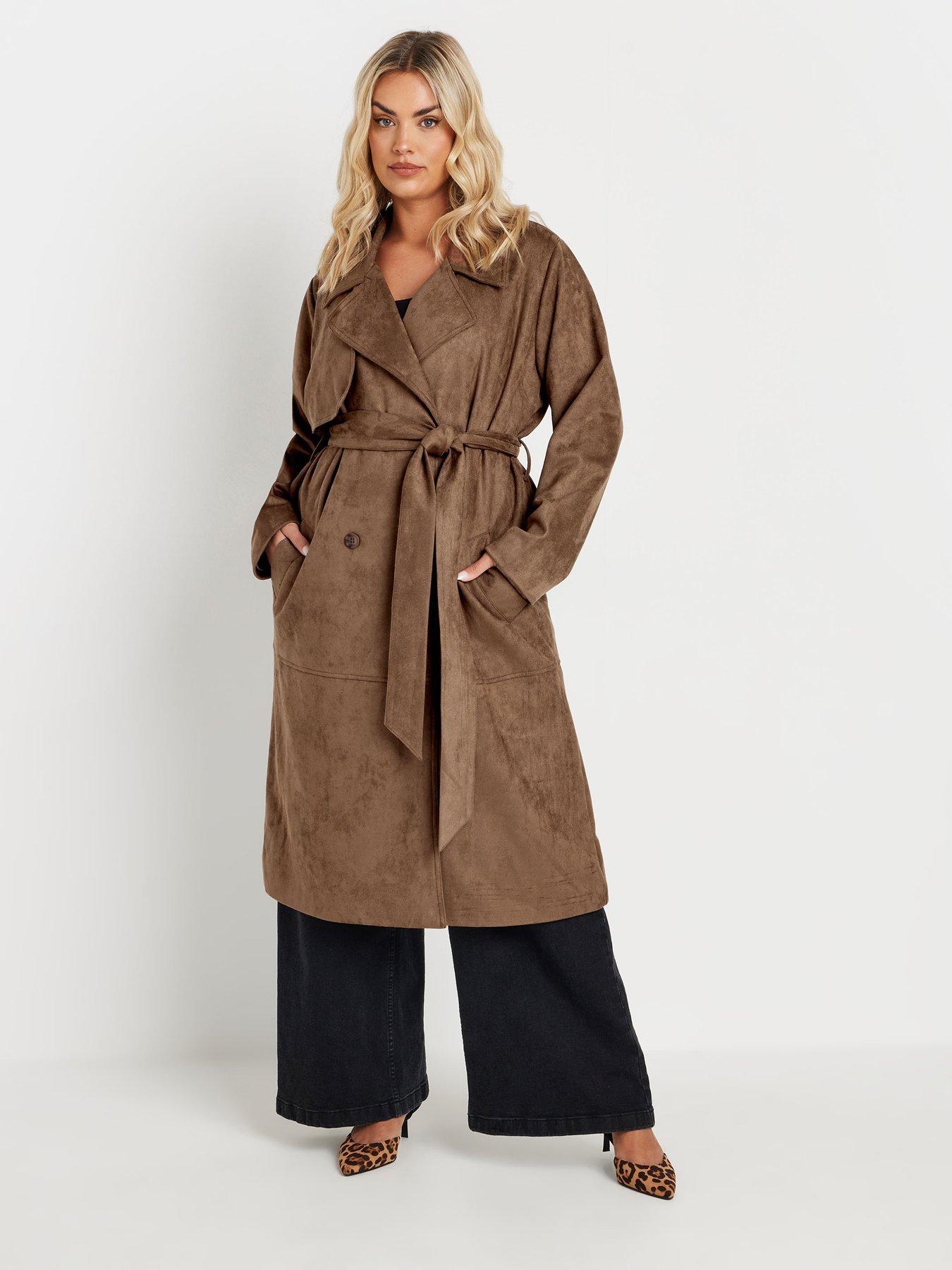 yours-suede-trench-coat-brown