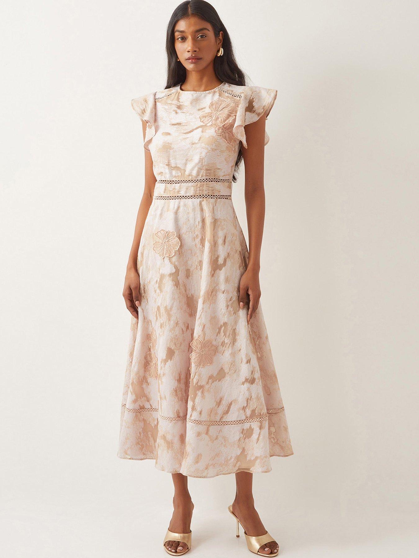 josie embroidered linen midi dress Josie Dress main image 0