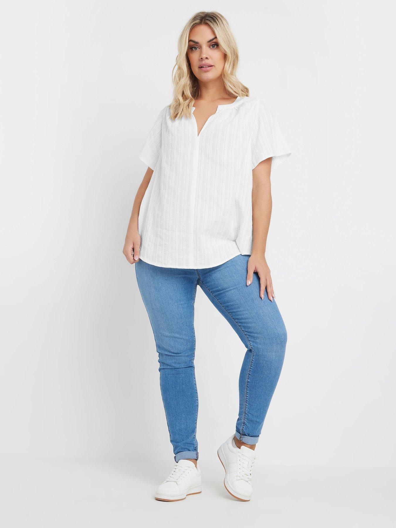 yours-cotton-dobby-blouseback