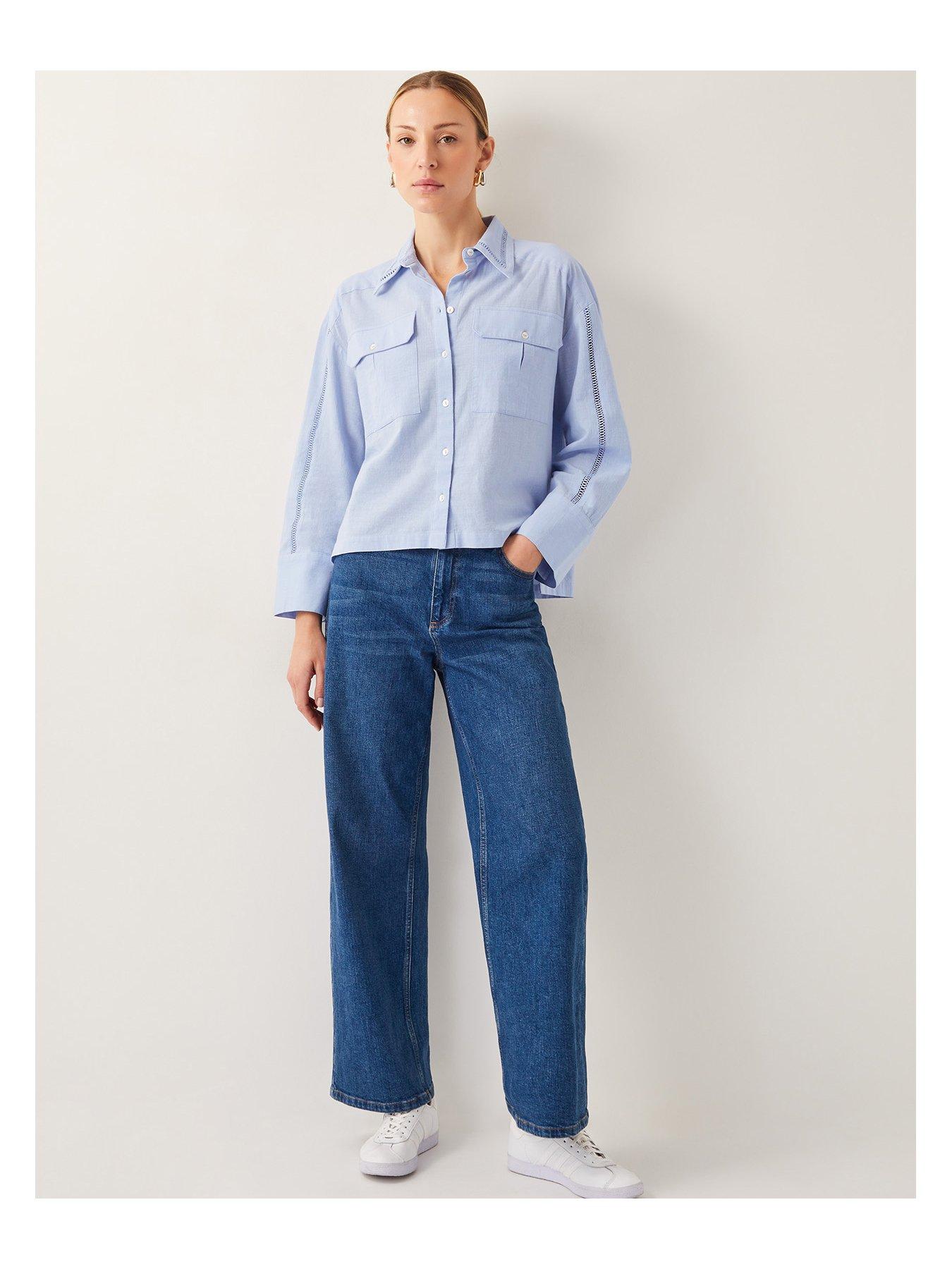 Image 4 of 5 of Monsoon Lilah Shirt - Blue