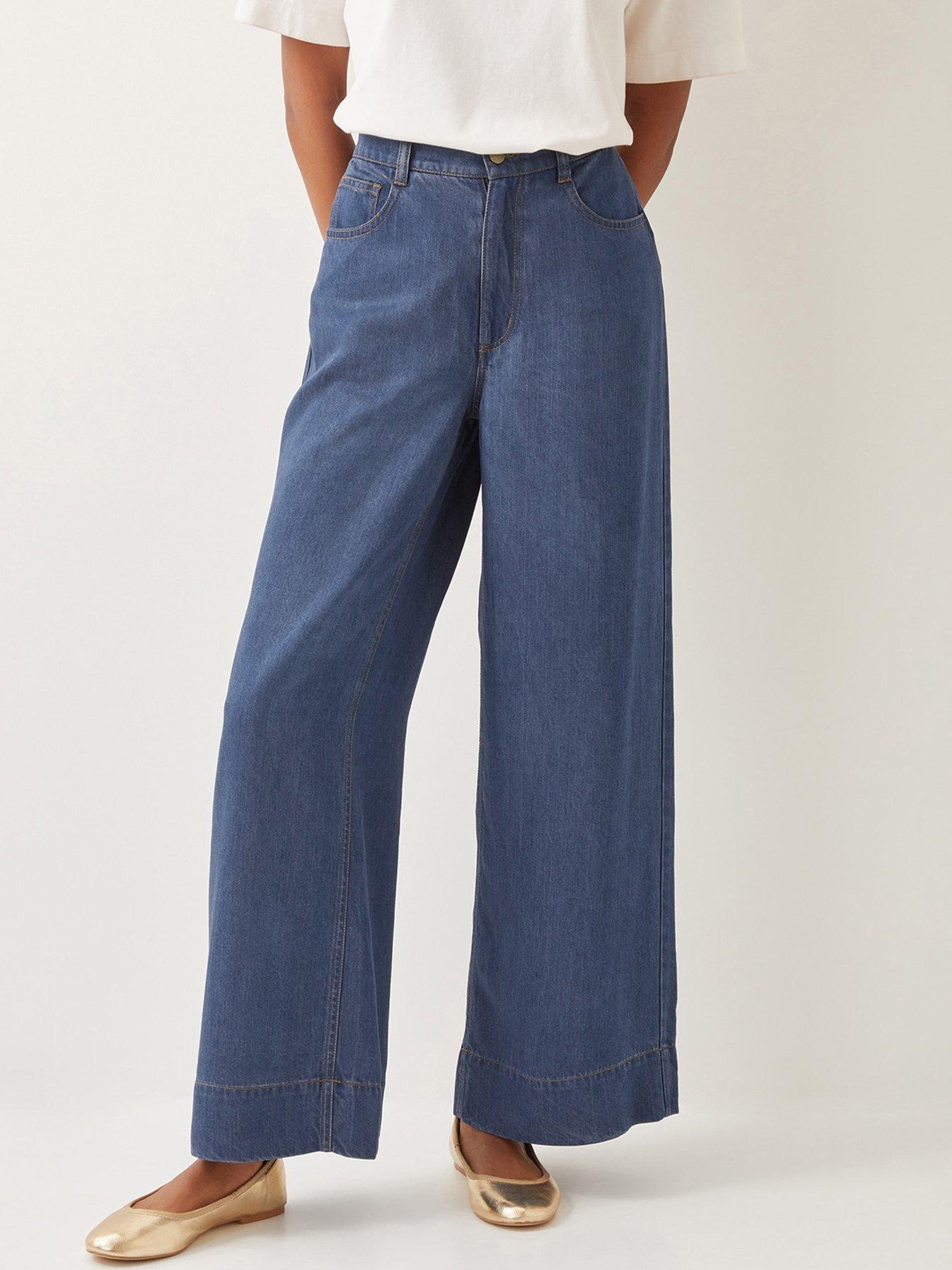Image 1 of 5 of Monsoon Heidi Slouchy Jean - Blue