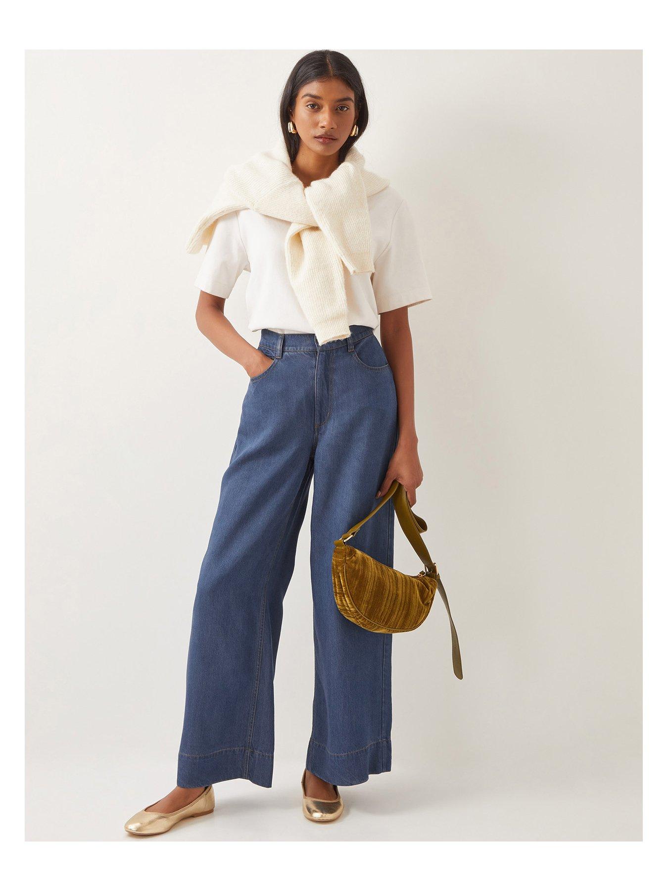 Image 3 of 5 of Monsoon Heidi Slouchy Jean - Blue