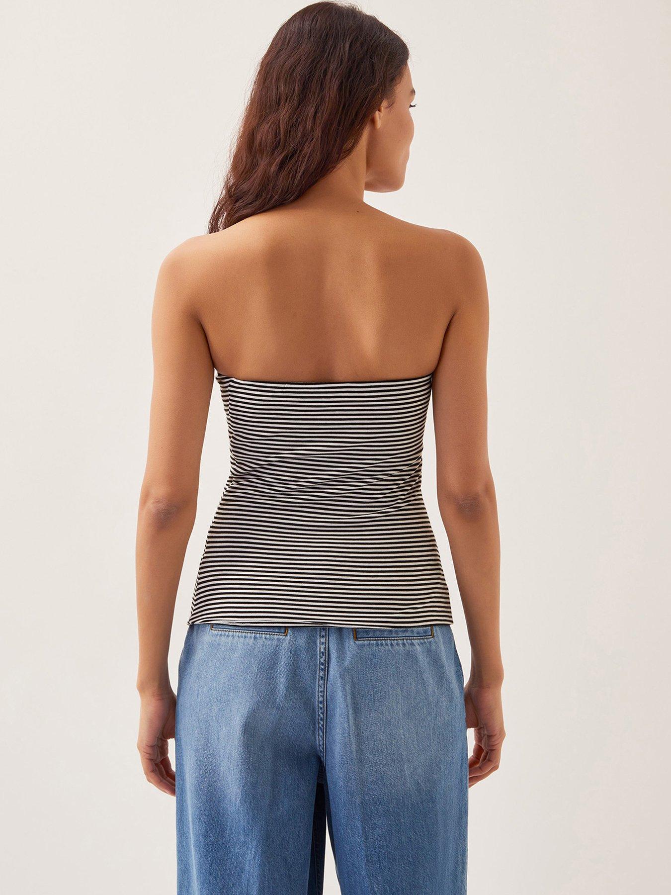 monsoon-billie-bandeau-stripe-top-ivory-creamstillFront