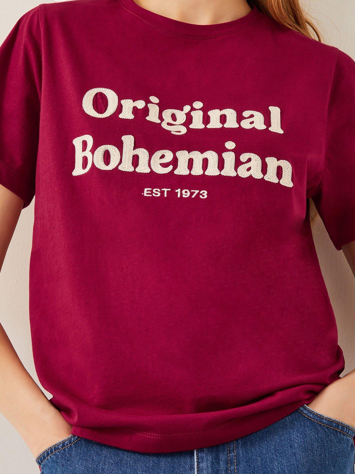 Image 4 of 4 of Monsoon Sloan Slogan T-Shirt - Red