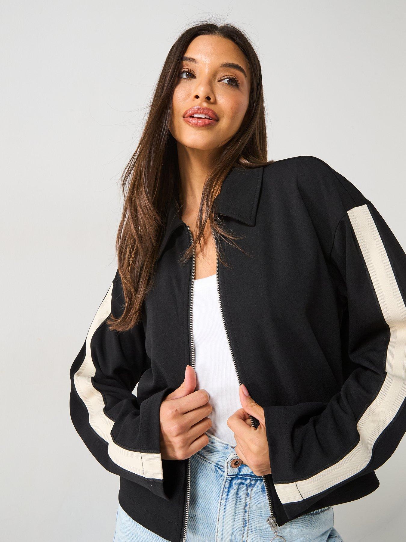 vero-moda-panel-zip-up-jacket-blackdetail