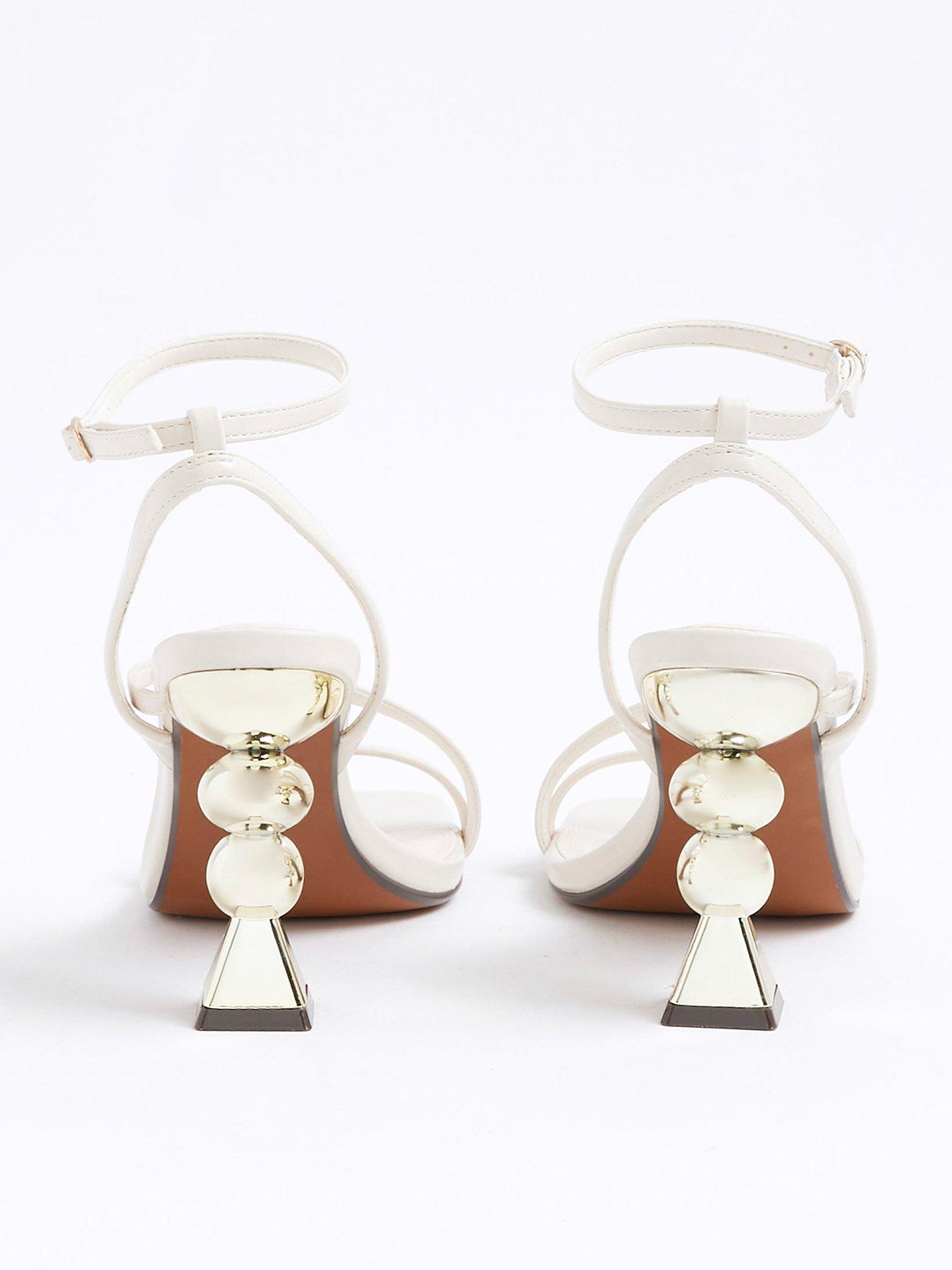 Image 3 of 5 of River Island Feature Heel Sandal - Cream