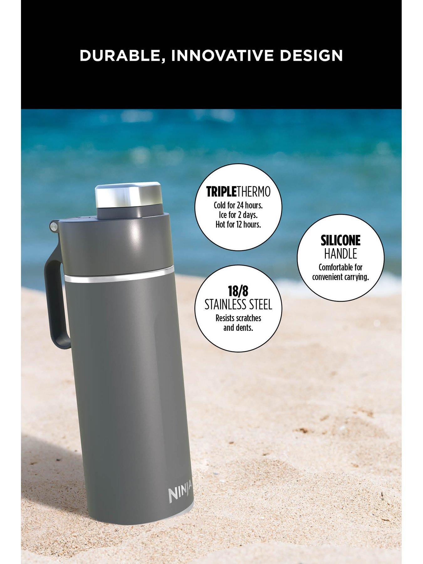 Image 4 of 6 of NINJA Thirsti 530ml Travel Bottle - Grey