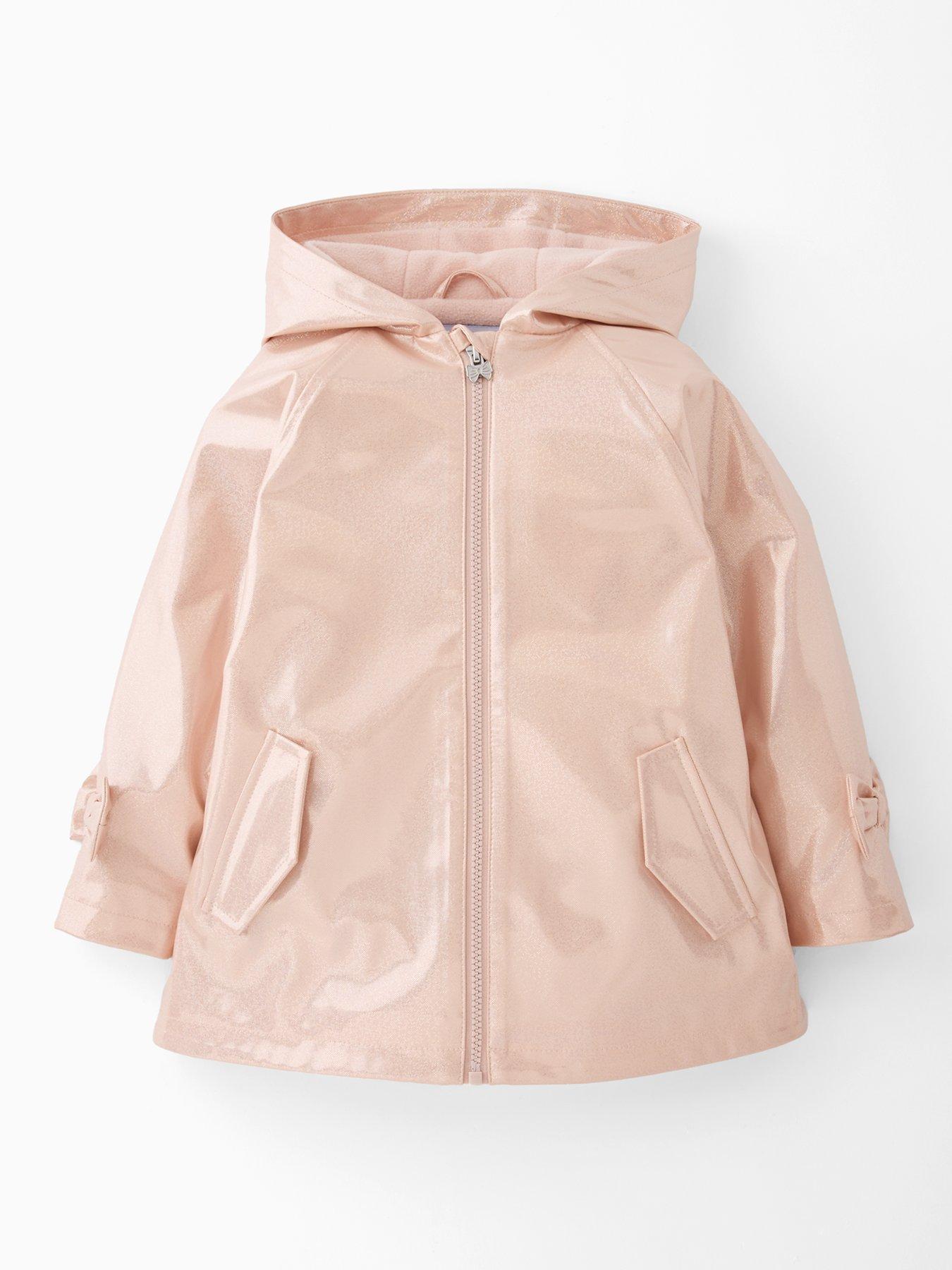 Mini V by Very Girls Sparkle Shower Resistant Raincoat - Pink