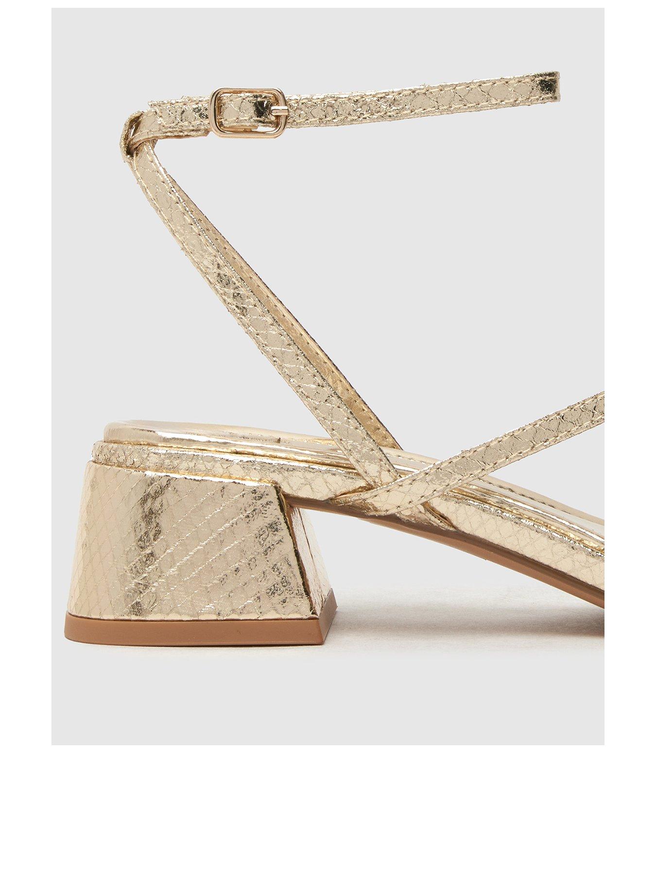Image 2 of 4 of SCHUH Sander Strappy Sandals - Gold
