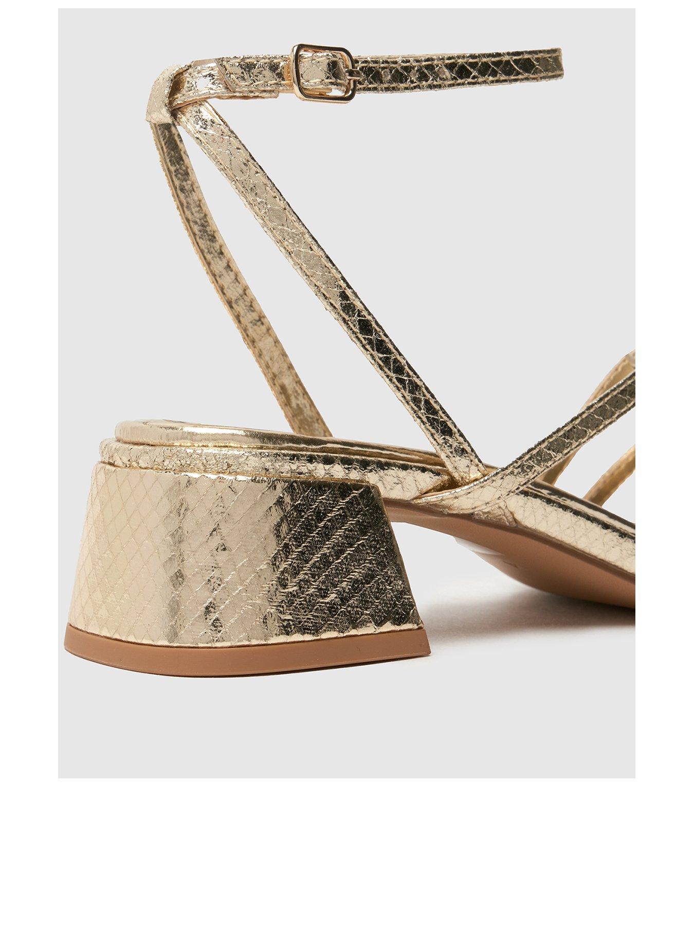 Image 3 of 4 of SCHUH Sander Strappy Sandals - Gold