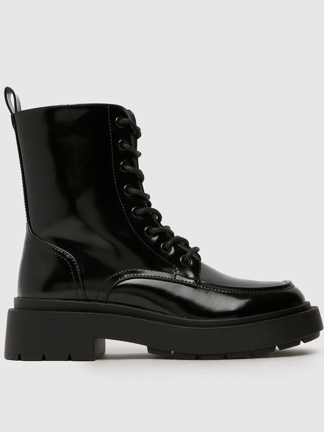 undefined Angie Lace Up Boots - Black