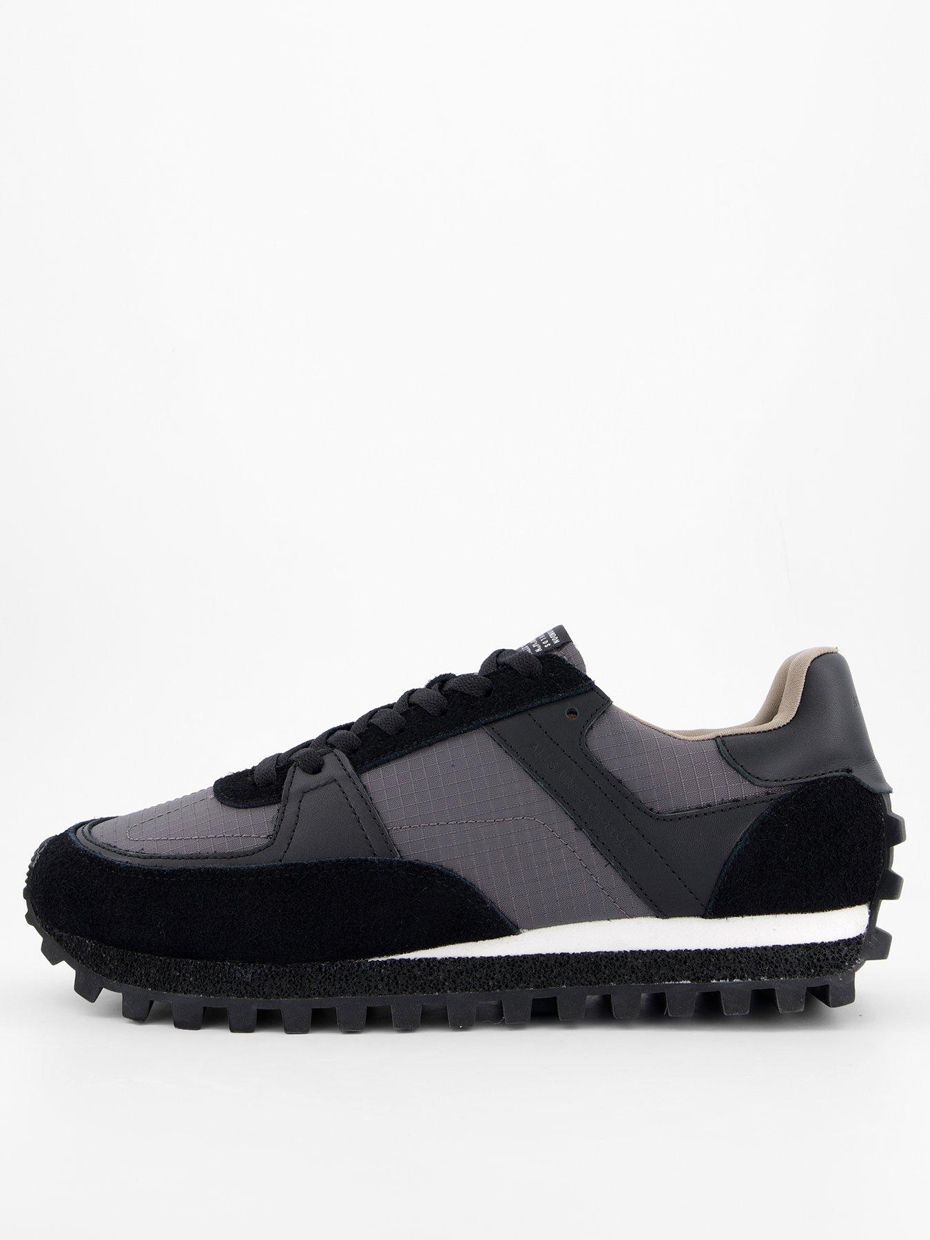 Image 1 of 7 of AllSaints Men's Viggo Low Top Trainers - Black