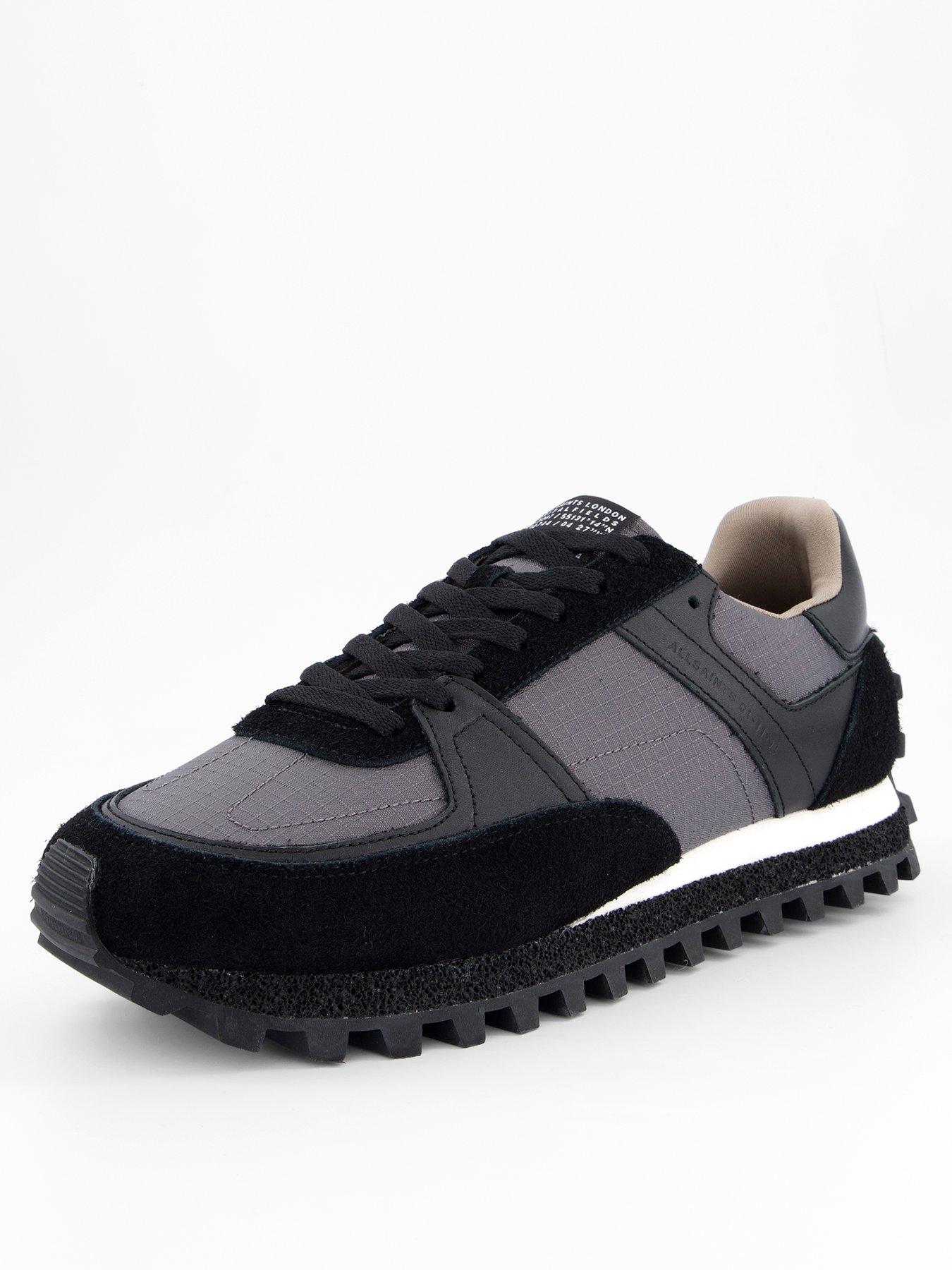 Image 2 of 7 of AllSaints Men's Viggo Low Top Trainers - Black