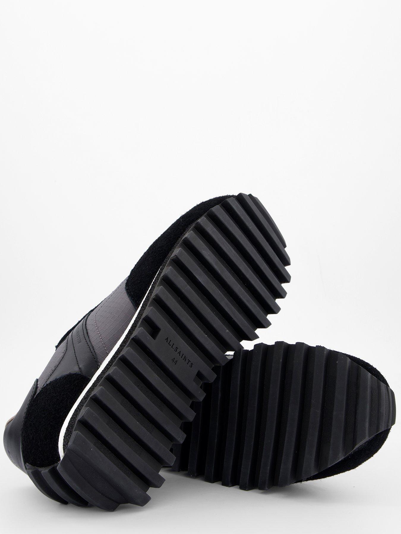 Image 4 of 7 of AllSaints Men's Viggo Low Top Trainers - Black