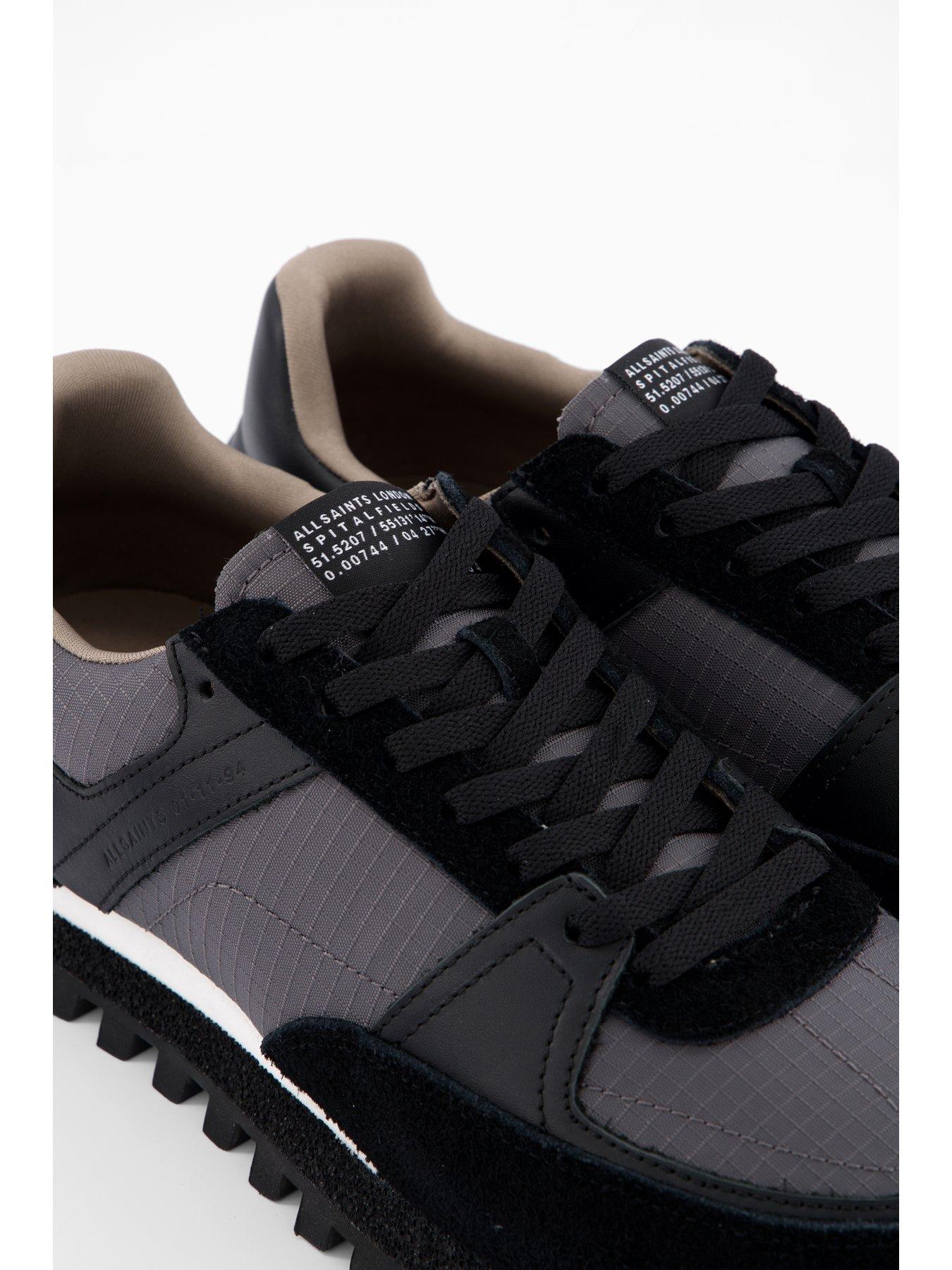 Image 5 of 7 of AllSaints Men's Viggo Low Top Trainers - Black