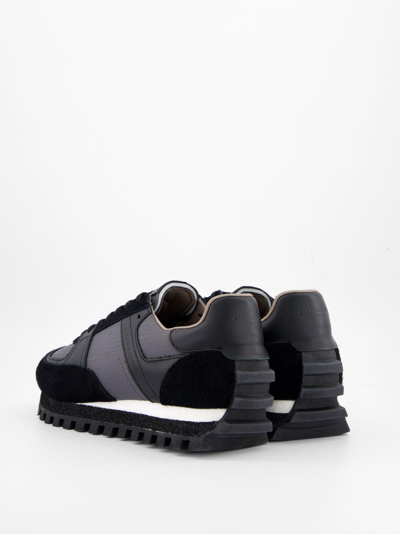 Image 6 of 7 of AllSaints Men's Viggo Low Top Trainers - Black