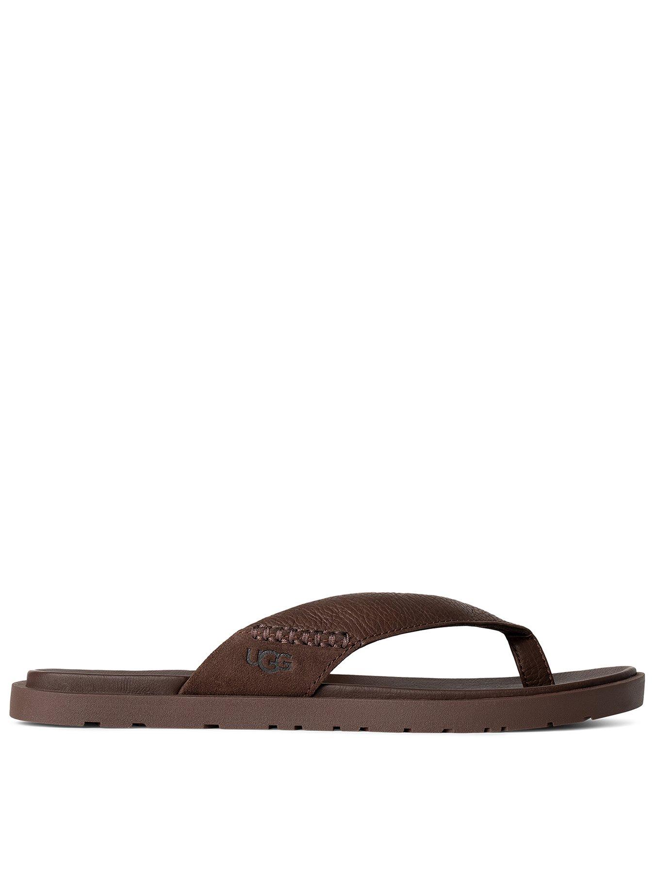 undefined Men's Seaside Ii Leather Flip Flops - Brown