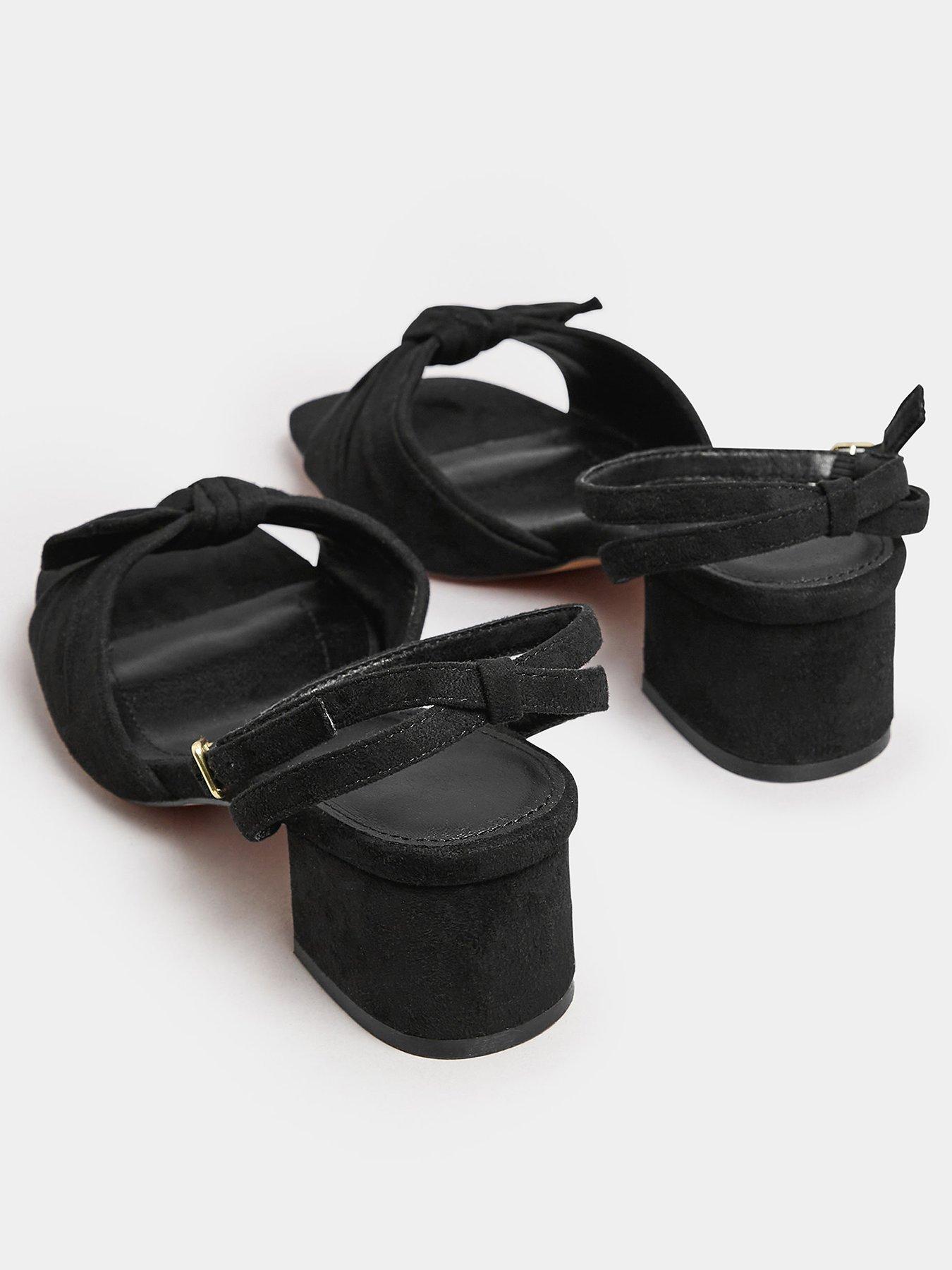 yours-wide-fit-block-heel-bow-sandal-blackback
