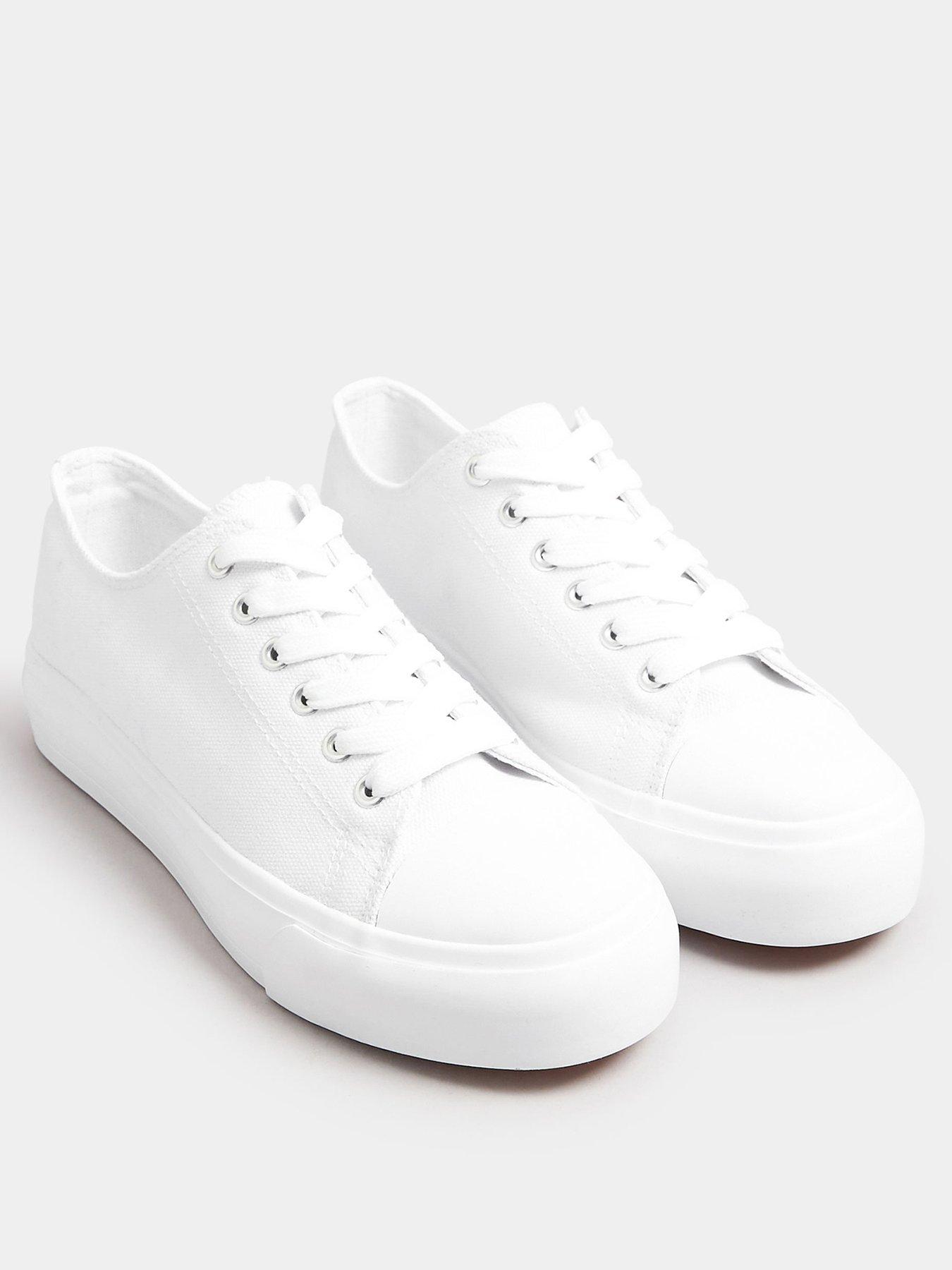 yours-extra-wide-fit-canvas-trainersstillFront