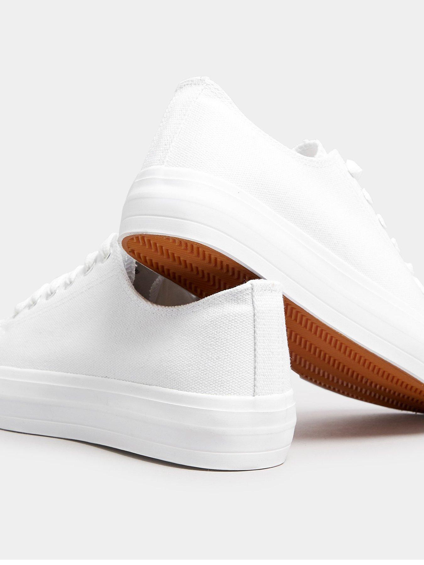 yours-extra-wide-fit-canvas-trainersback