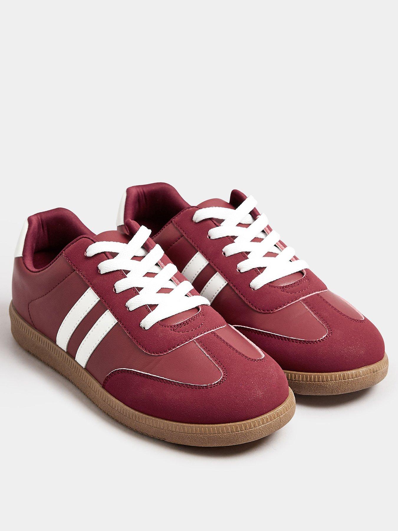 yours-extra-wide-fit-retro-stripe-trainerstillFront