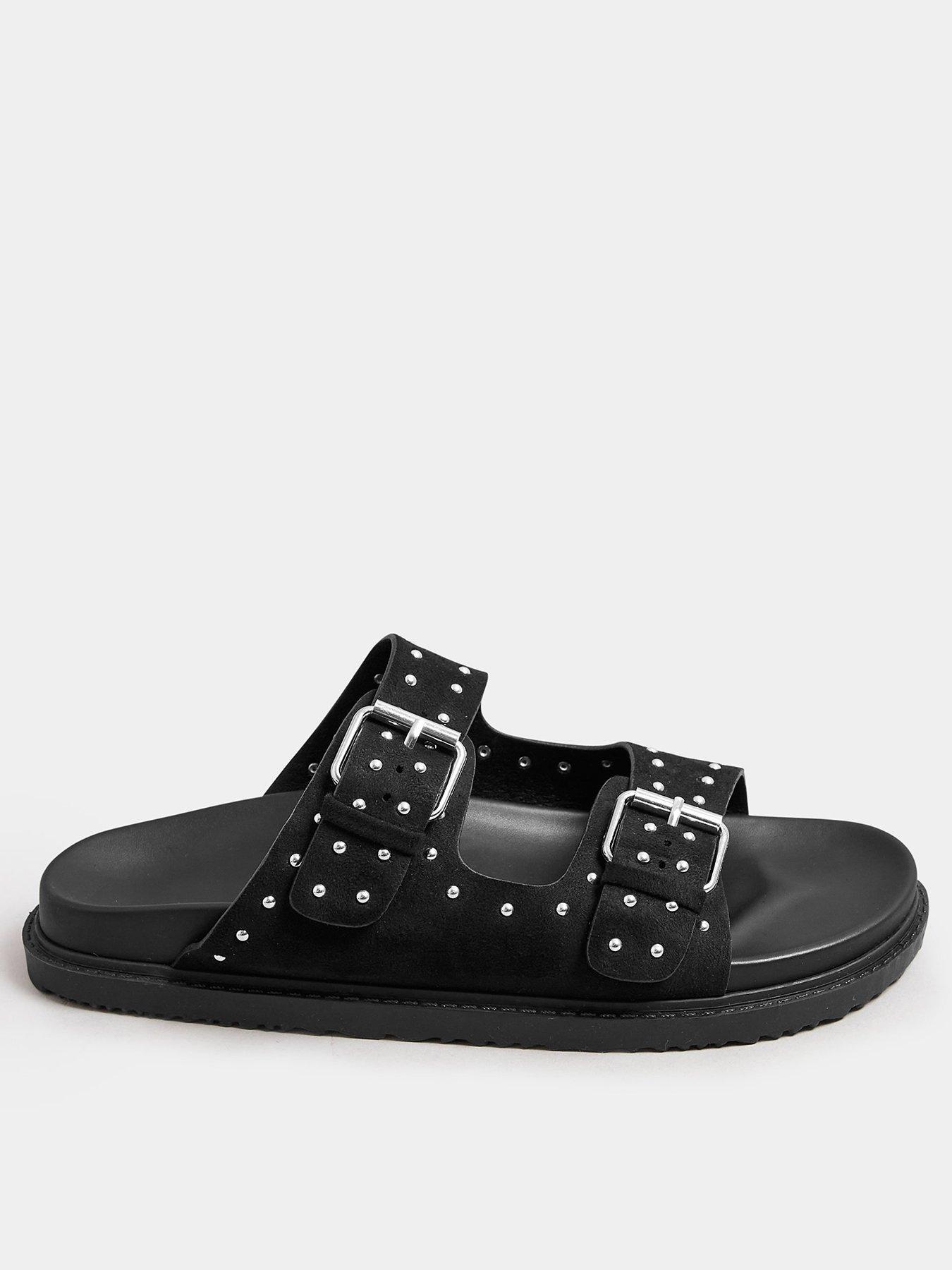 Image 1 of 4 of Yours Extra Wide Fit Studded Buckle Slider