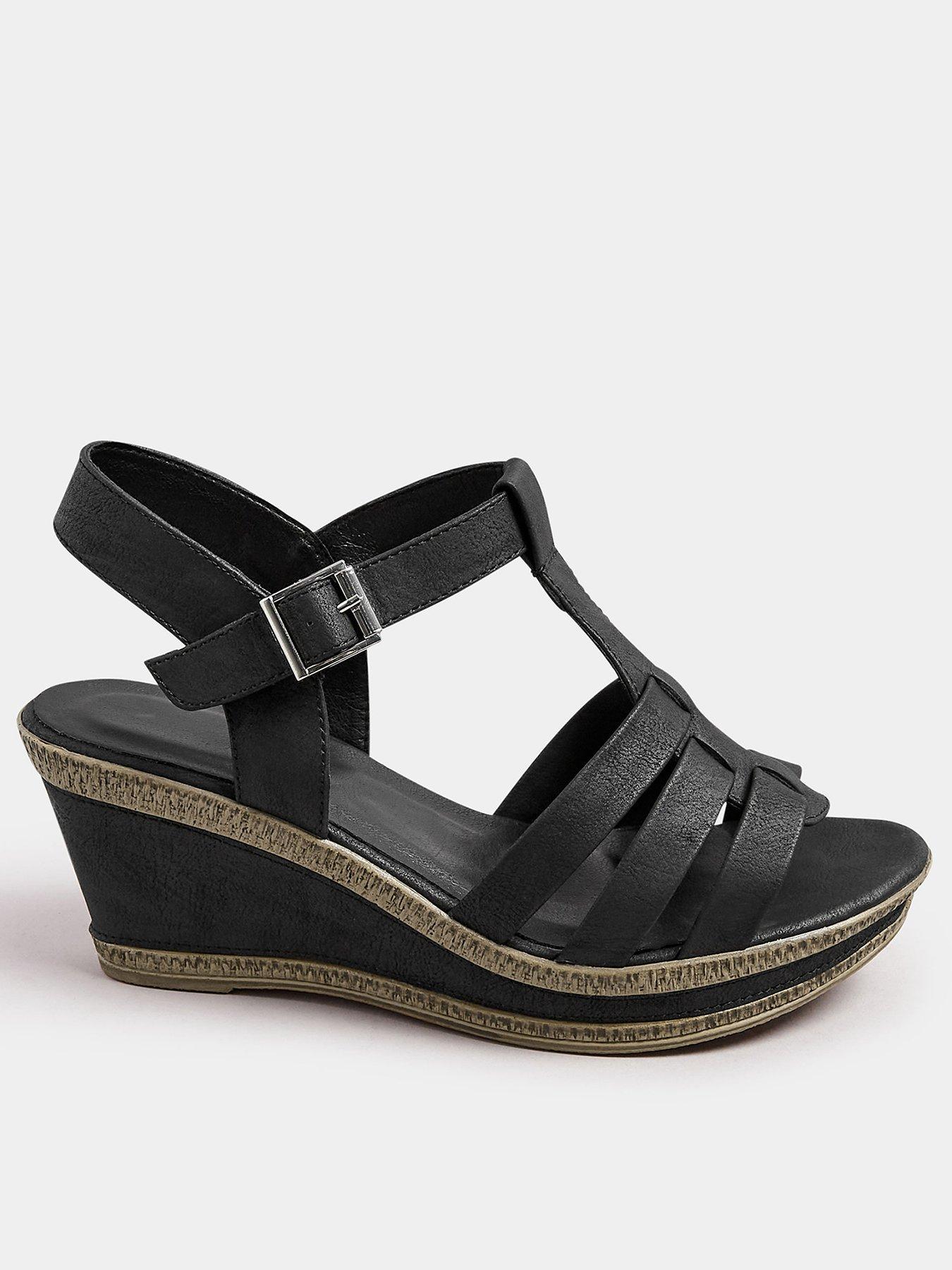 yours-wide-fit-t-bar-heeled-wedge-sandal-black