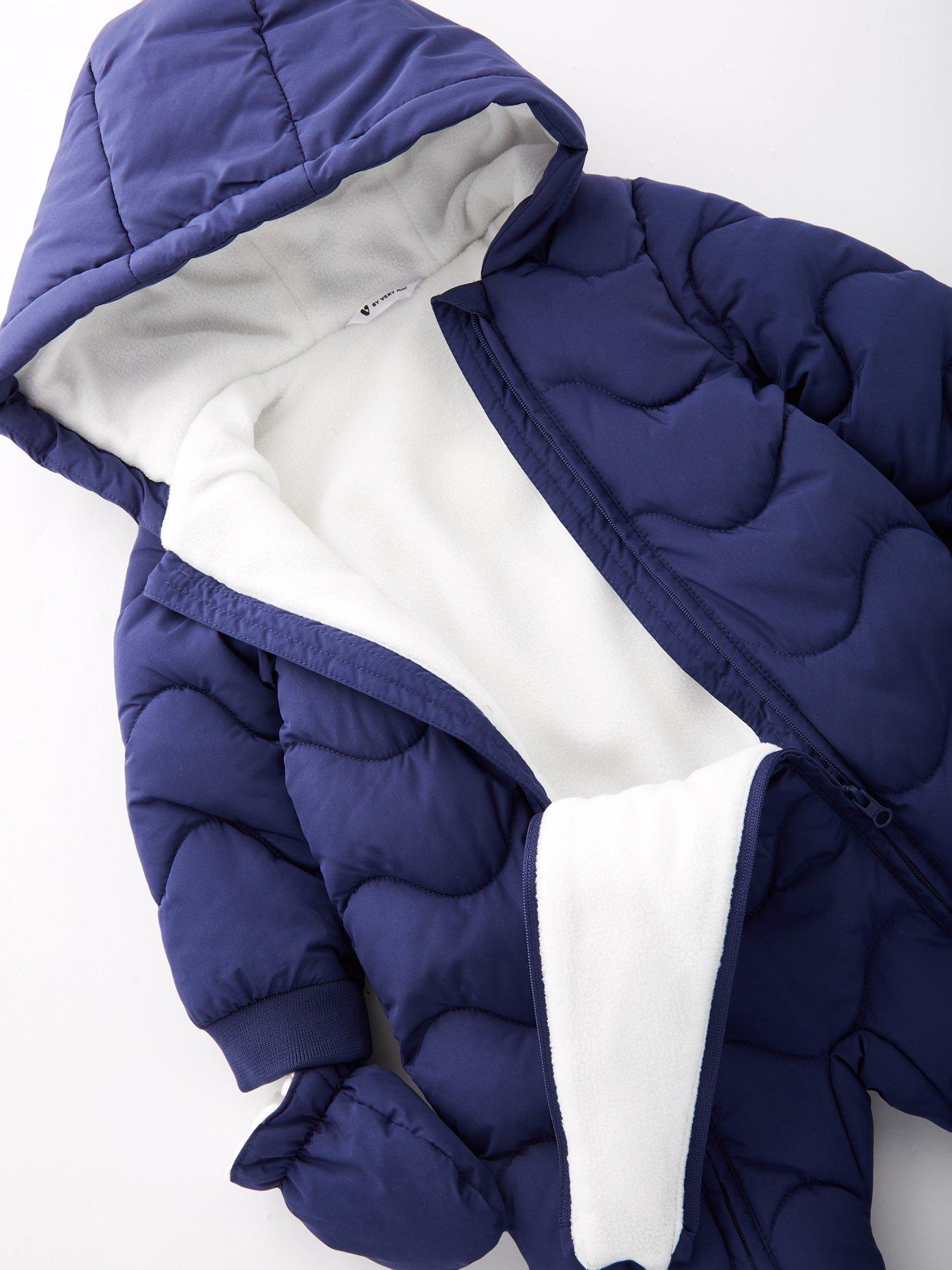 Image 3 of 5 of Mini V by Very Baby Boys Snowsuit - Navy