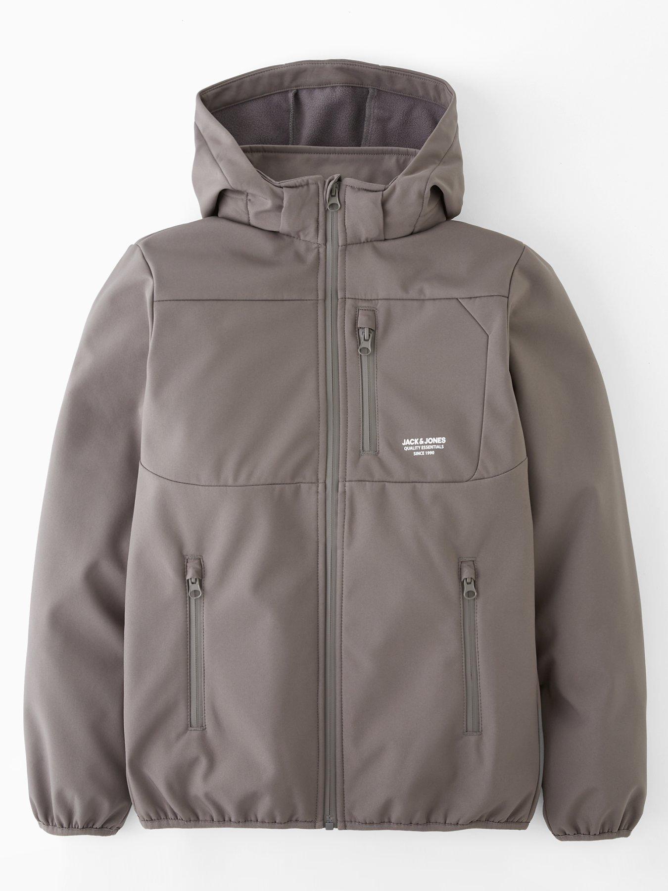Image 2 of 7 of Jack & Jones Junior Boys Theo Softshell Jacket - Grey