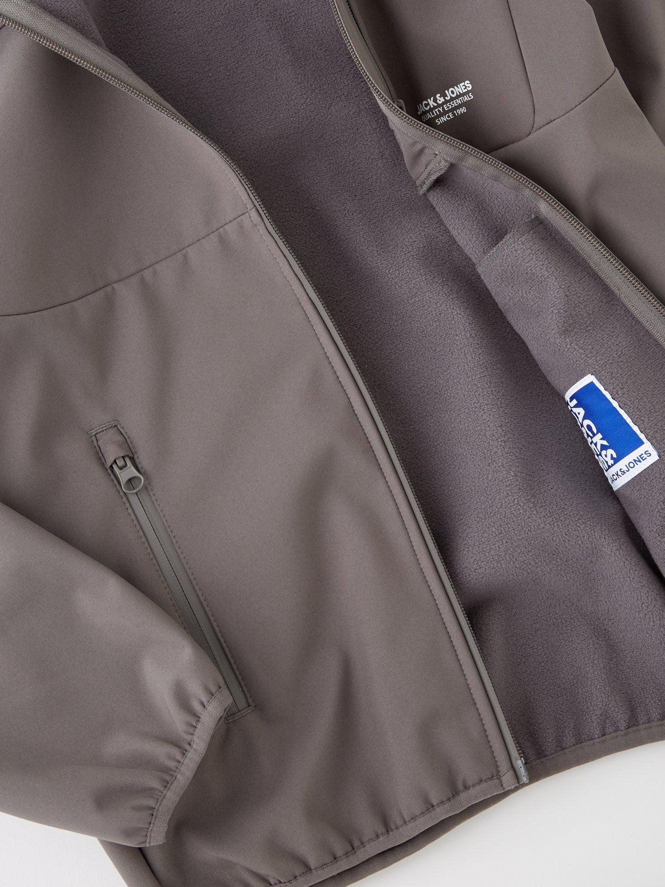 Image 7 of 7 of Jack & Jones Junior Boys Theo Softshell Jacket - Grey