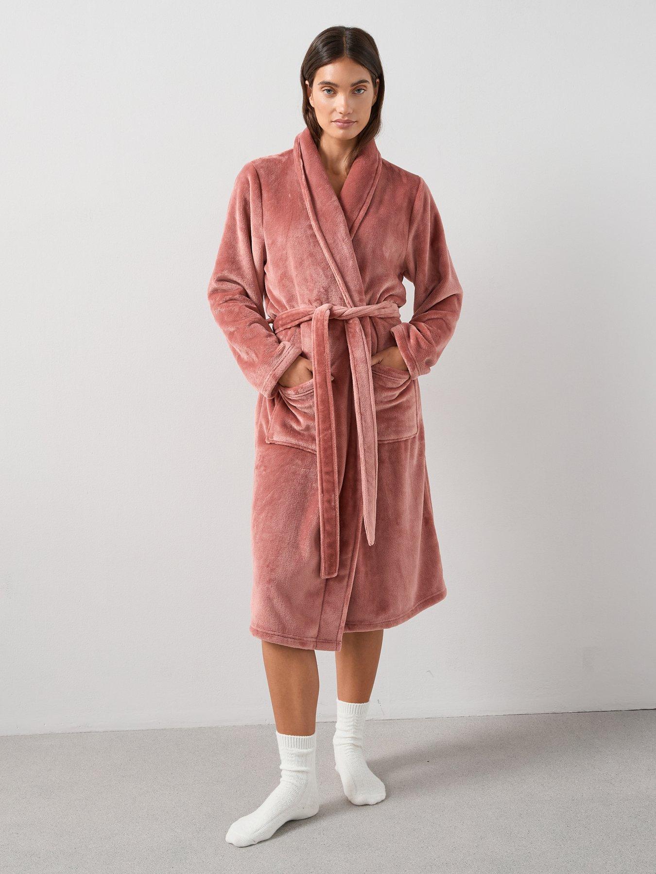 V by Very Supersoft Dressing Gown - Pink