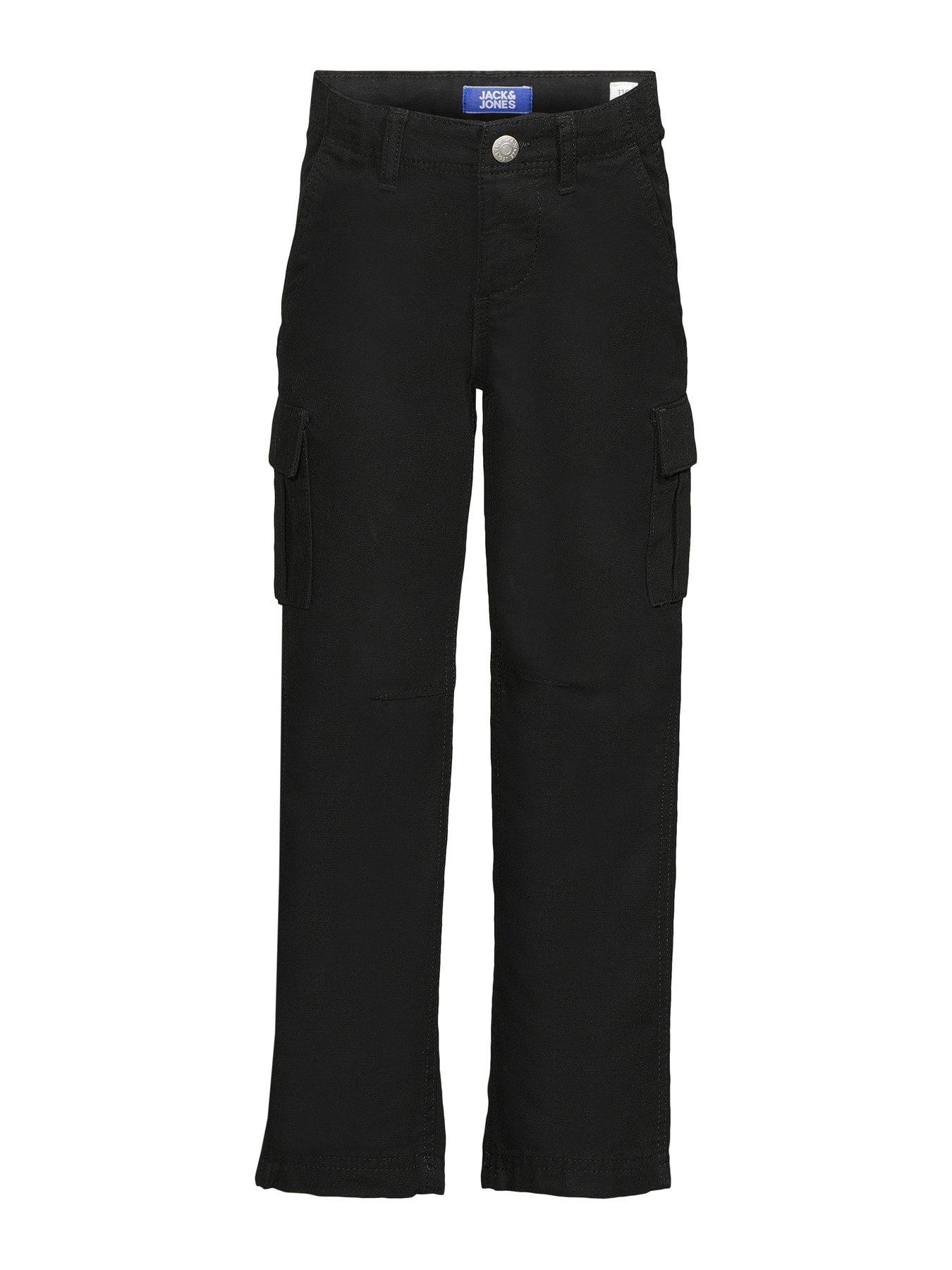 Jack & Jones Mini Younger Boys Kane Barkley Cargo Pants - Black