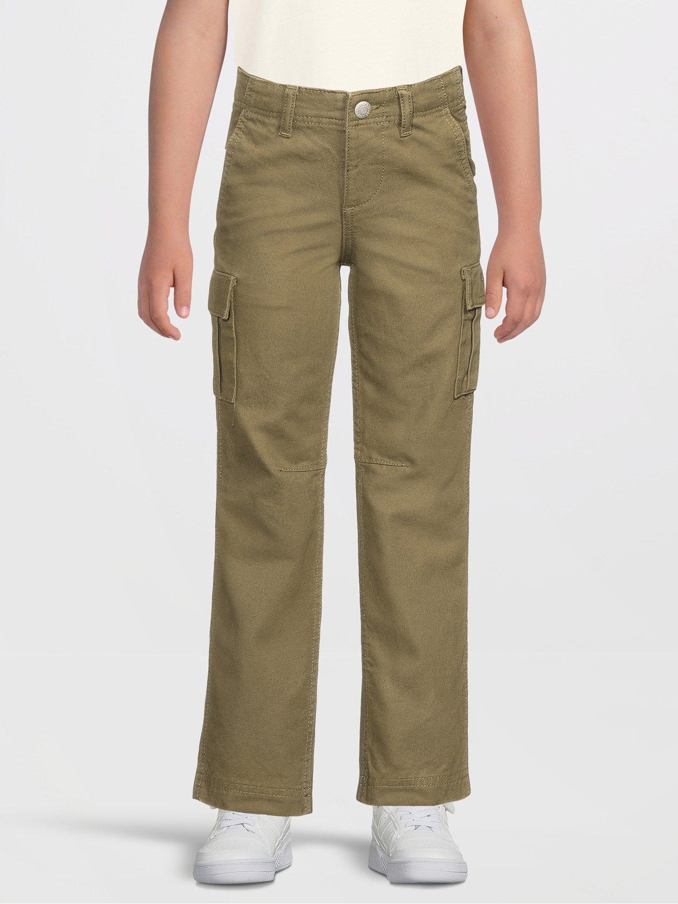 Jack & Jones Mini Younger Boys Kane Barkley Cargo Pants - Khaki