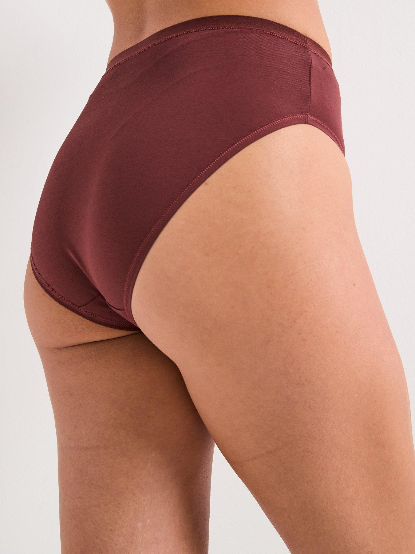 Image 5 of 5 of Everyday 5pk Cotton Plain And Printed Full High Waisted Briefs
