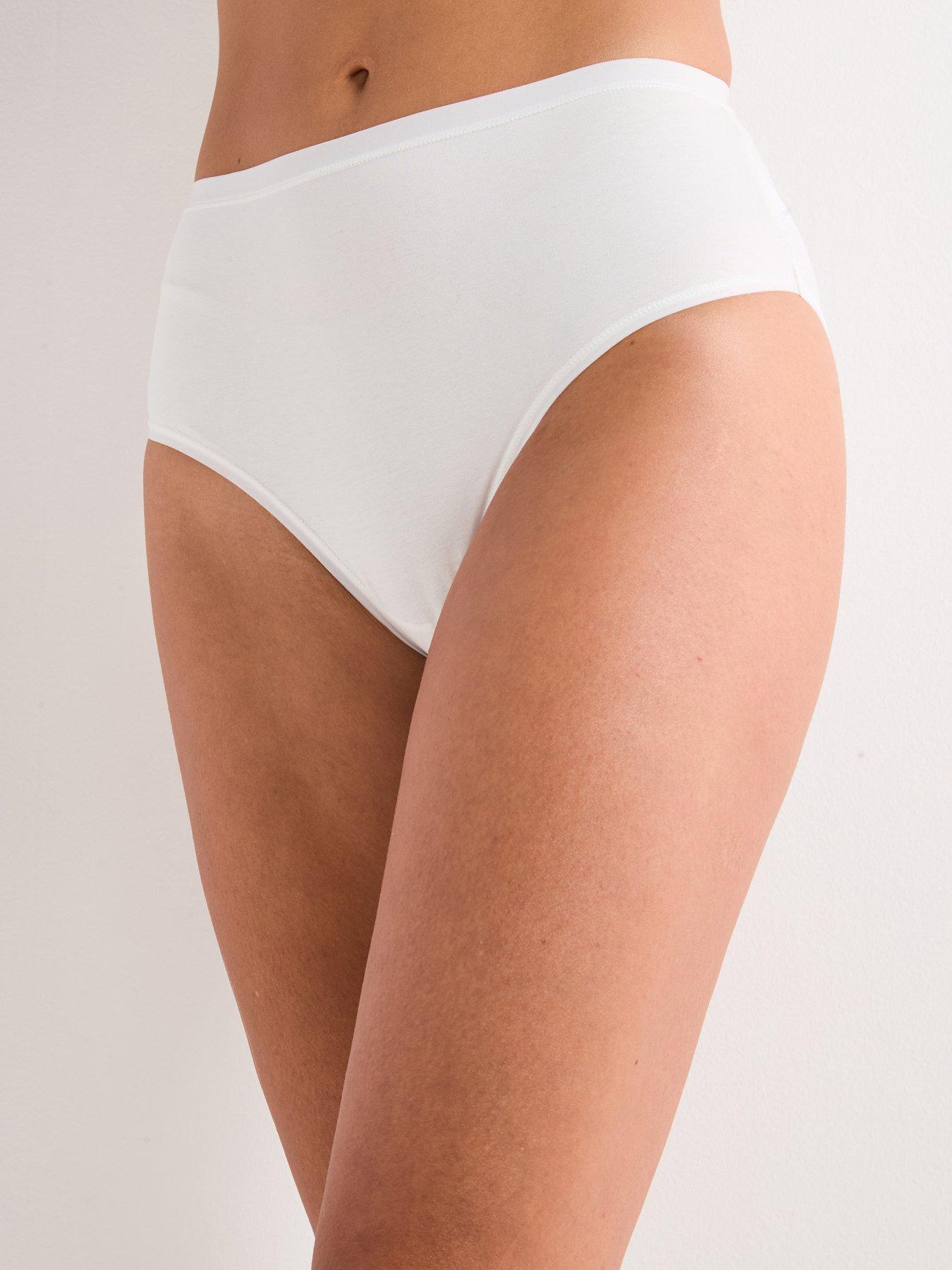 Image 2 of 5 of Everyday 3Pk Plain Cotton Full High Waisted Briefs - Multi