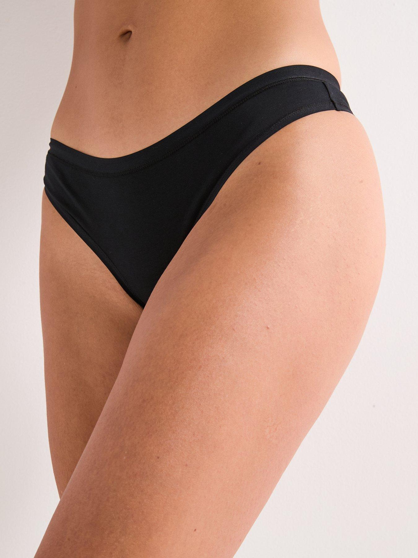 Image 2 of 5 of Everyday 5Pk Plain Cotton Thongs - Multi