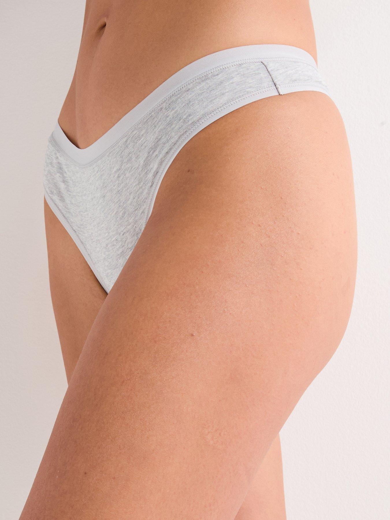 Image 2 of 5 of Everyday 5Pk Plain Cotton Thongs - Multi