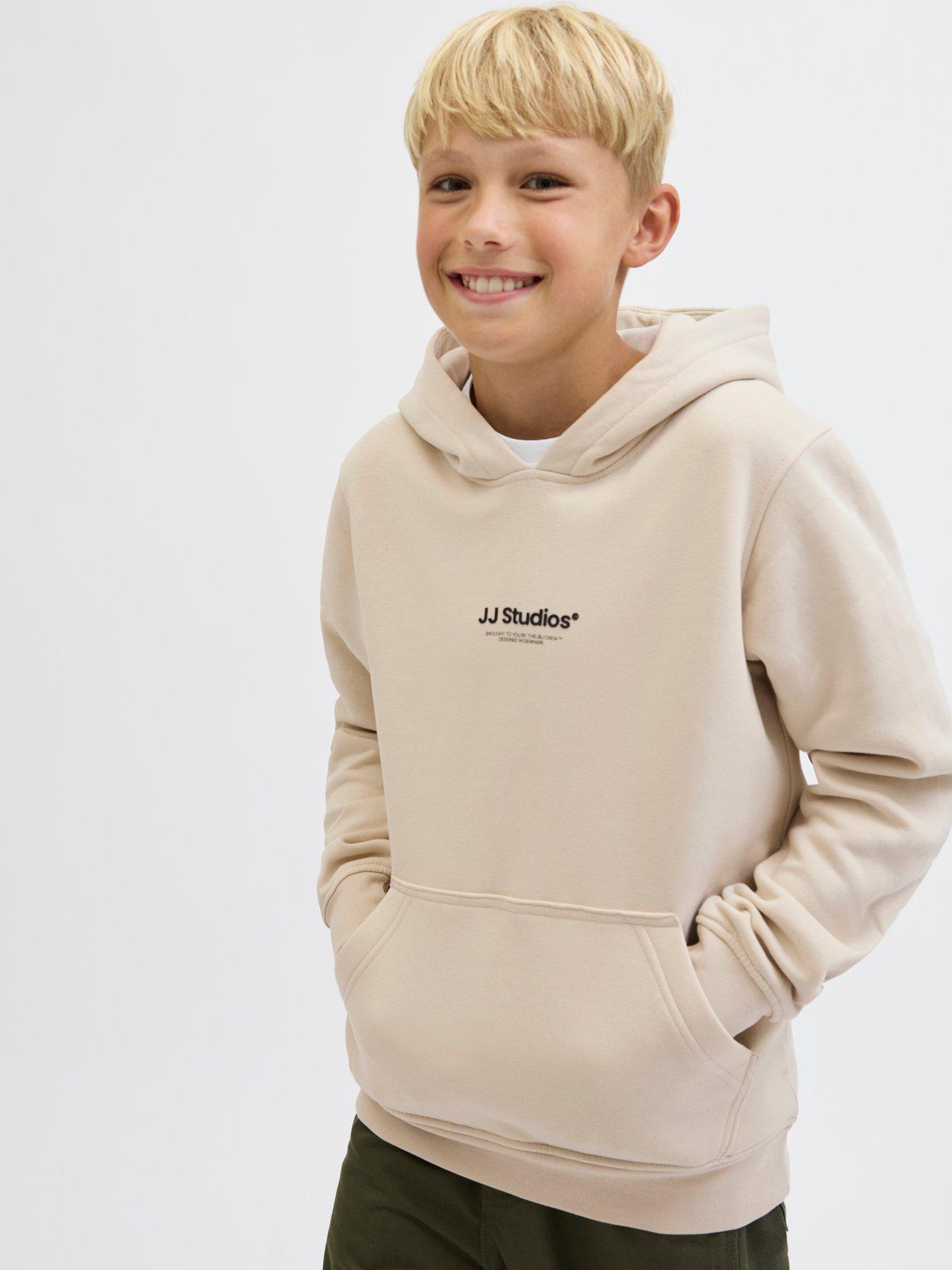 Image 7 of 7 of Jack & Jones Junior Boys Soho Hoodie - Beige