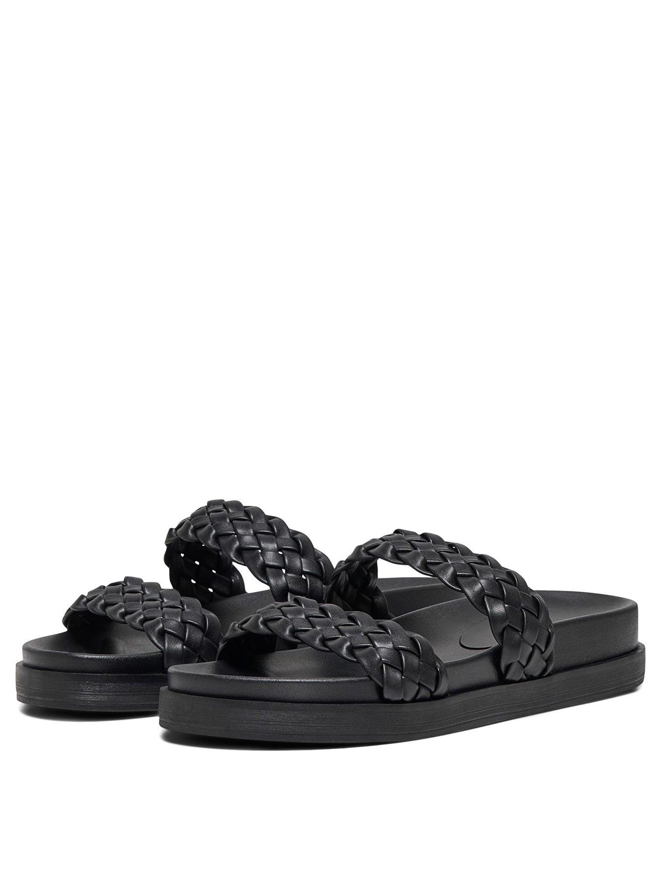 only-minnie-double-strap-sandal-blackstillFront