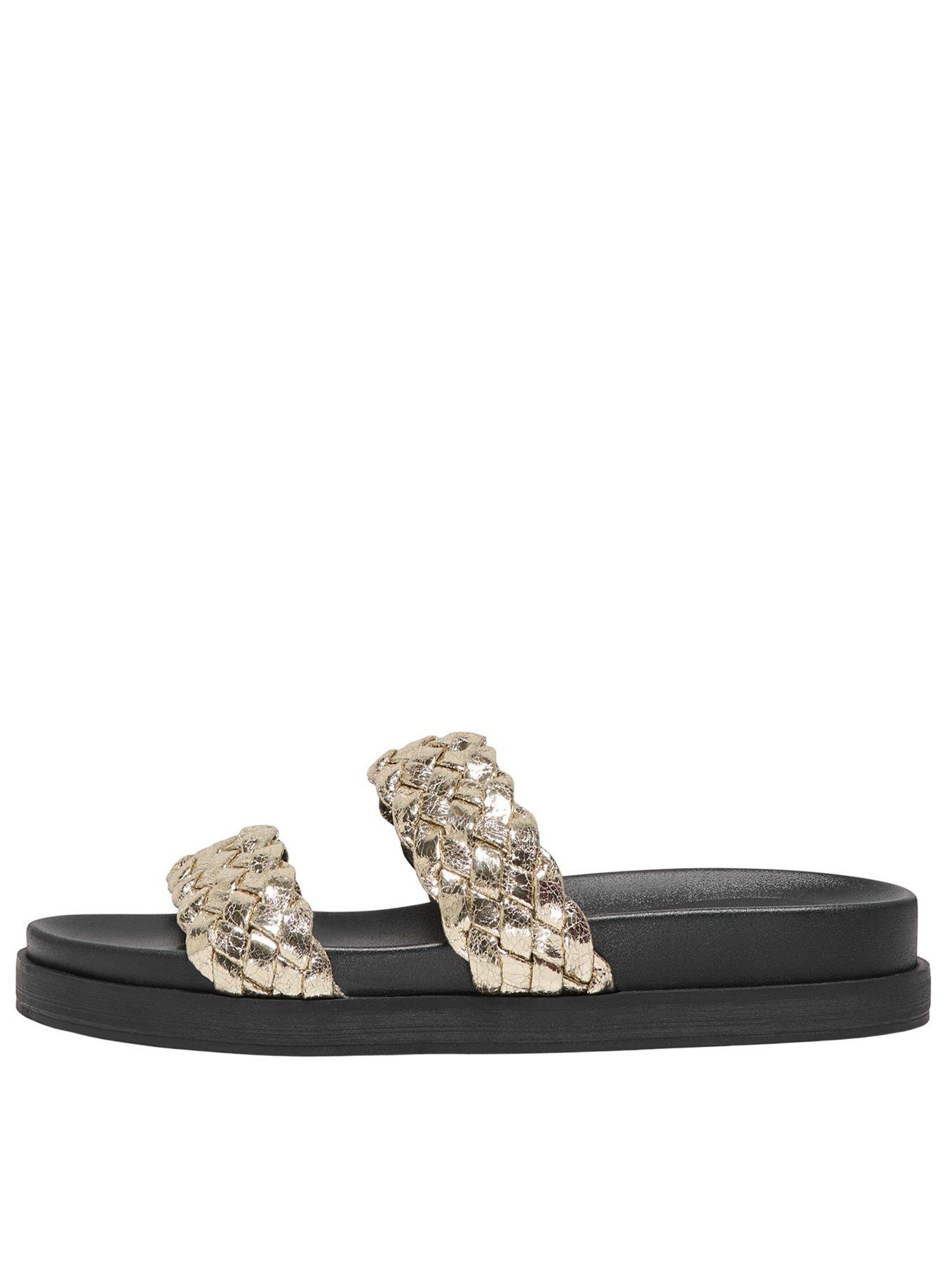 Only Minnie Double Strap Sandal - Gold