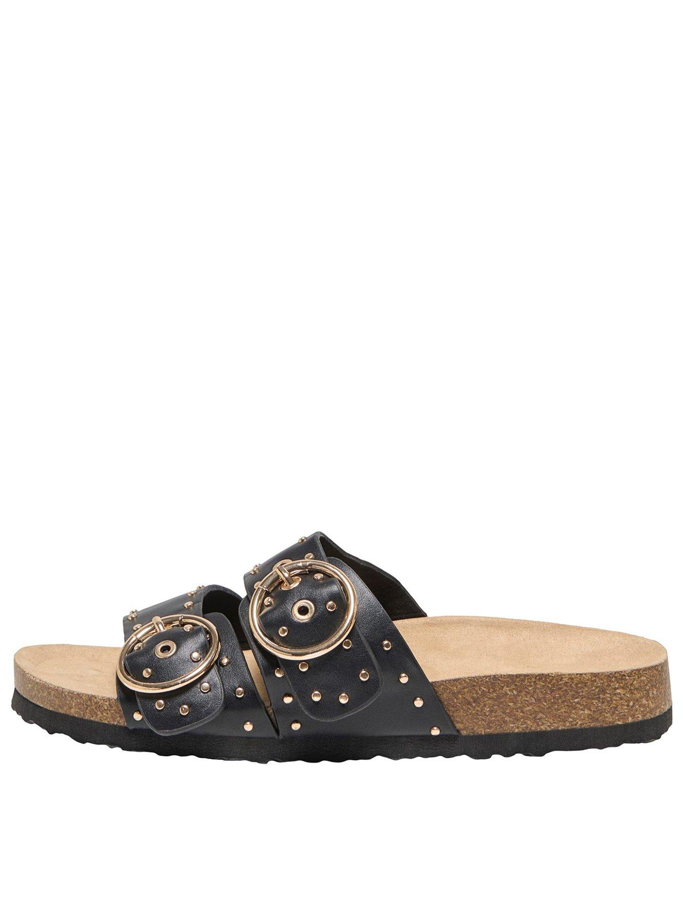 only-maxi-buckle-sandal-black