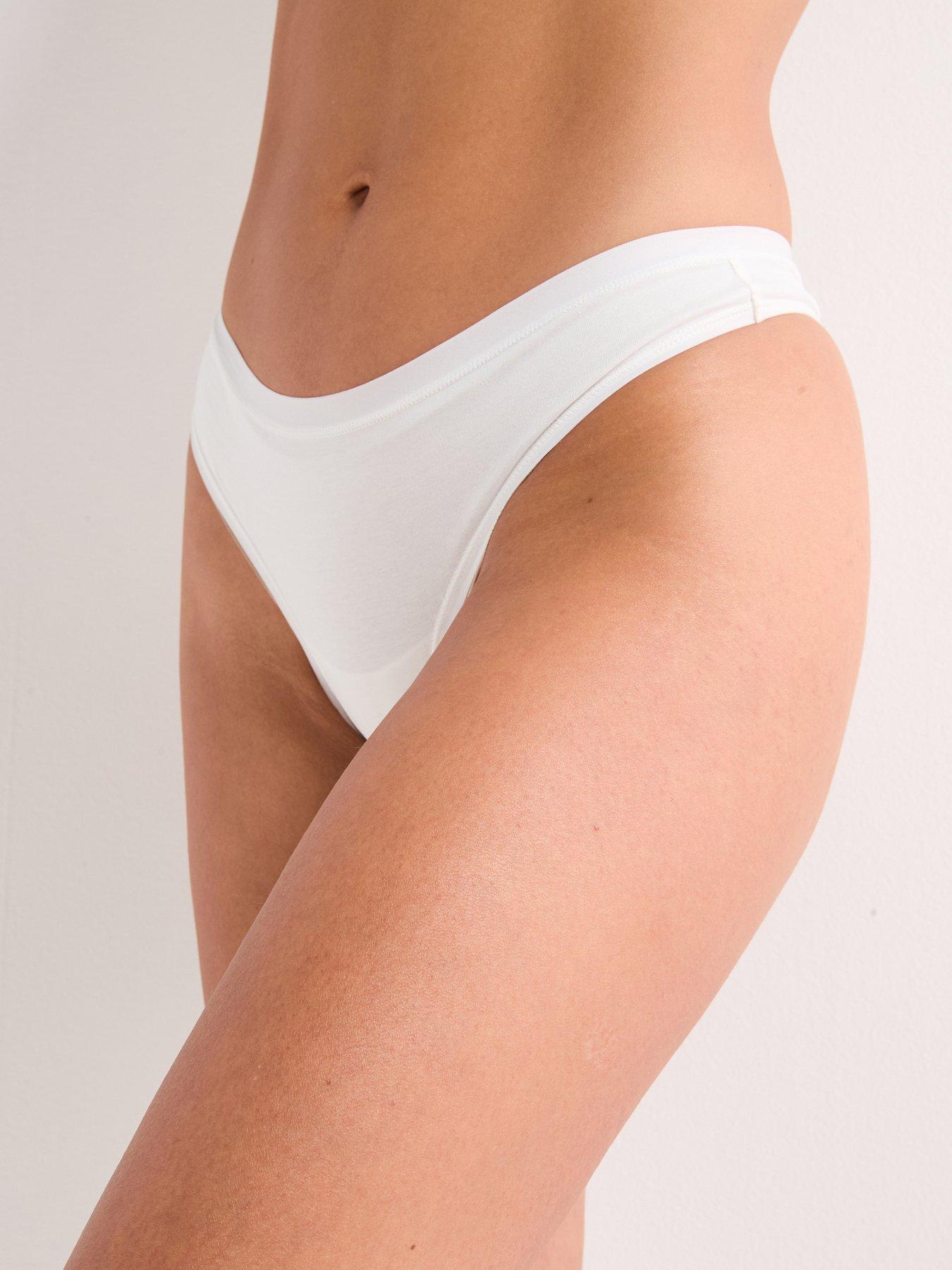 Image 2 of 4 of Everyday 3Pk Plain Cotton Thongs - Multi
