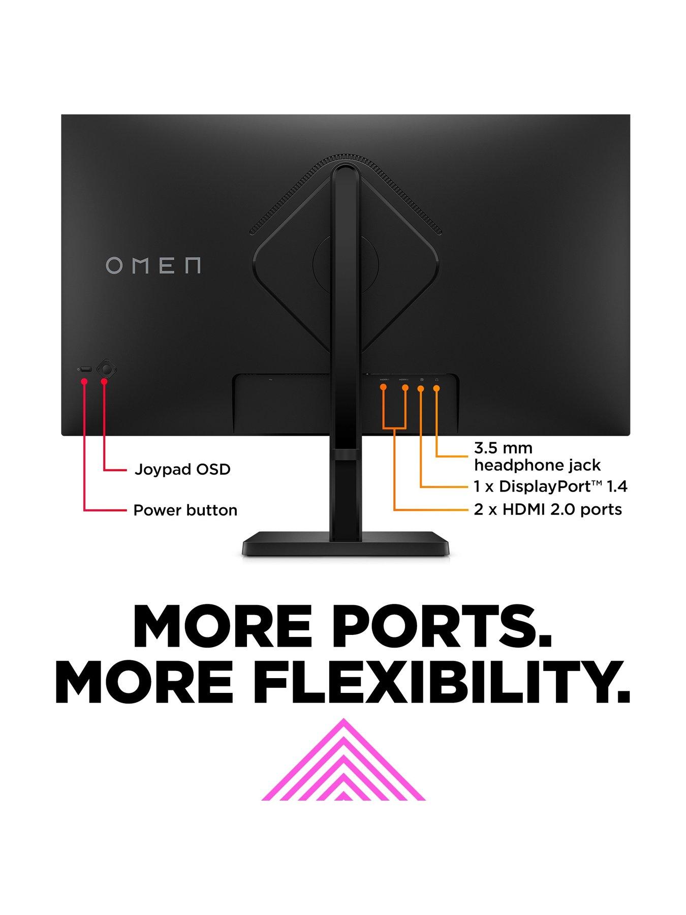 Image 7 of 8 of HP Omen 32q QHD 165Hz Gaming Monitor Bundle - 1ms Response, AMD FreeSync Premium - HyperX Alloy Red Keyboard - HyperX Pulsefire Black Wired Mouse 2 - HyperX Cloud III Headset - OMEN 32q Monitor