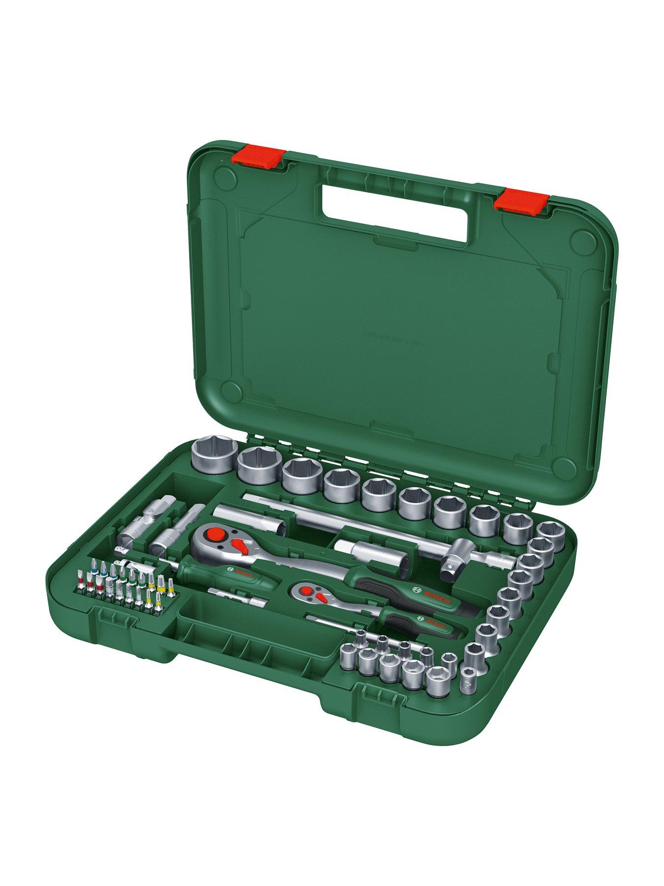 Image 3 of 7 of Bosch 1/4" + 1/2" Ratchet Set 56-Piece