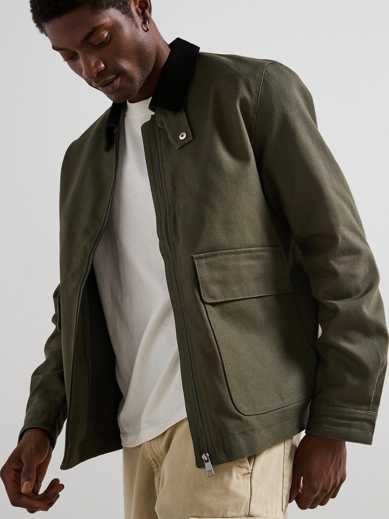 very-man-canvas-barn-jacket-with-cord-collar-khaki