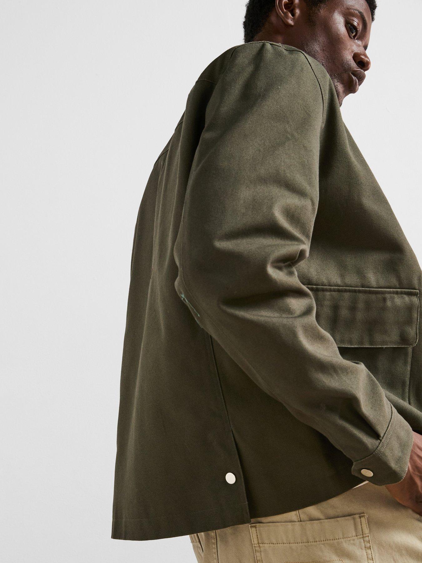very-man-canvas-barn-jacket-with-cord-collar-khakioutfit