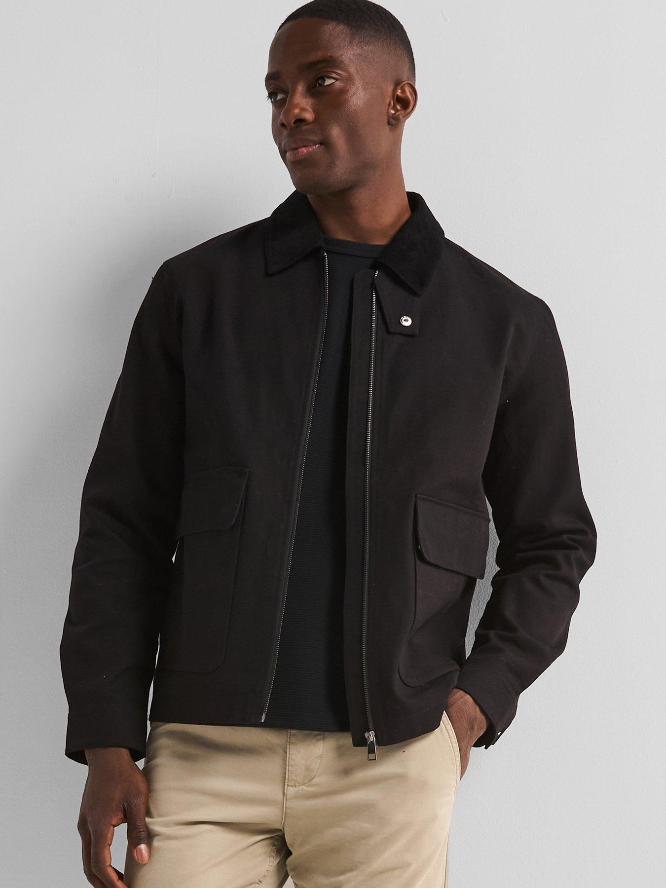 very-man-canvas-barn-jacket-with-cord-collar-black