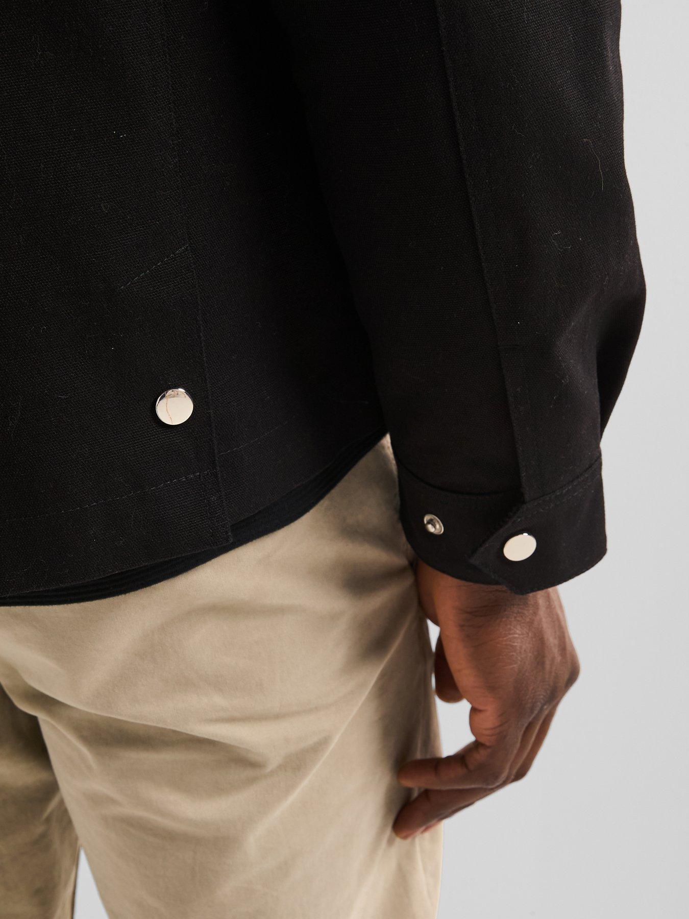 very-man-canvas-barn-jacket-with-cord-collar-blackdetail
